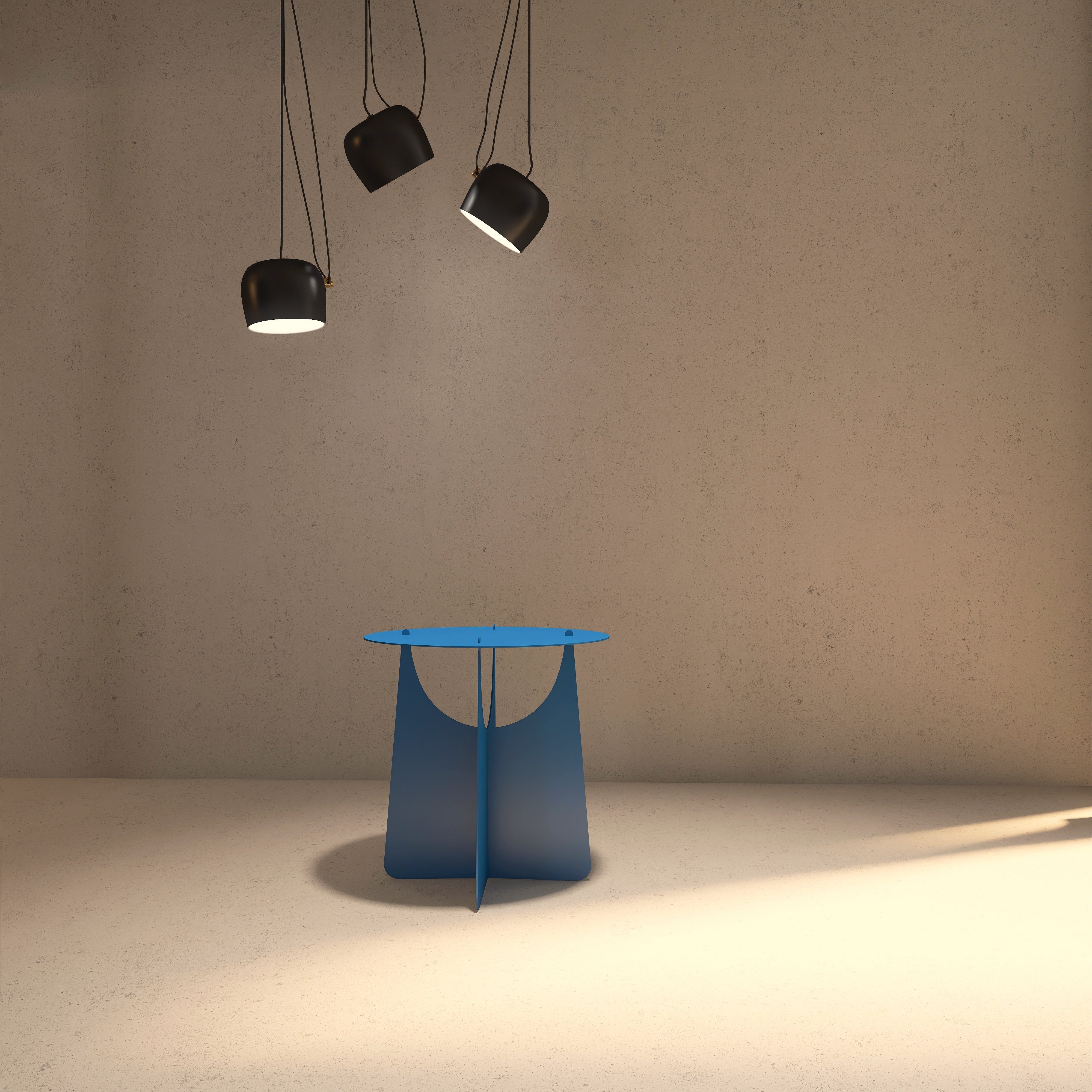 Masuta metalica Mono – exemplu de design minimalist romanesc