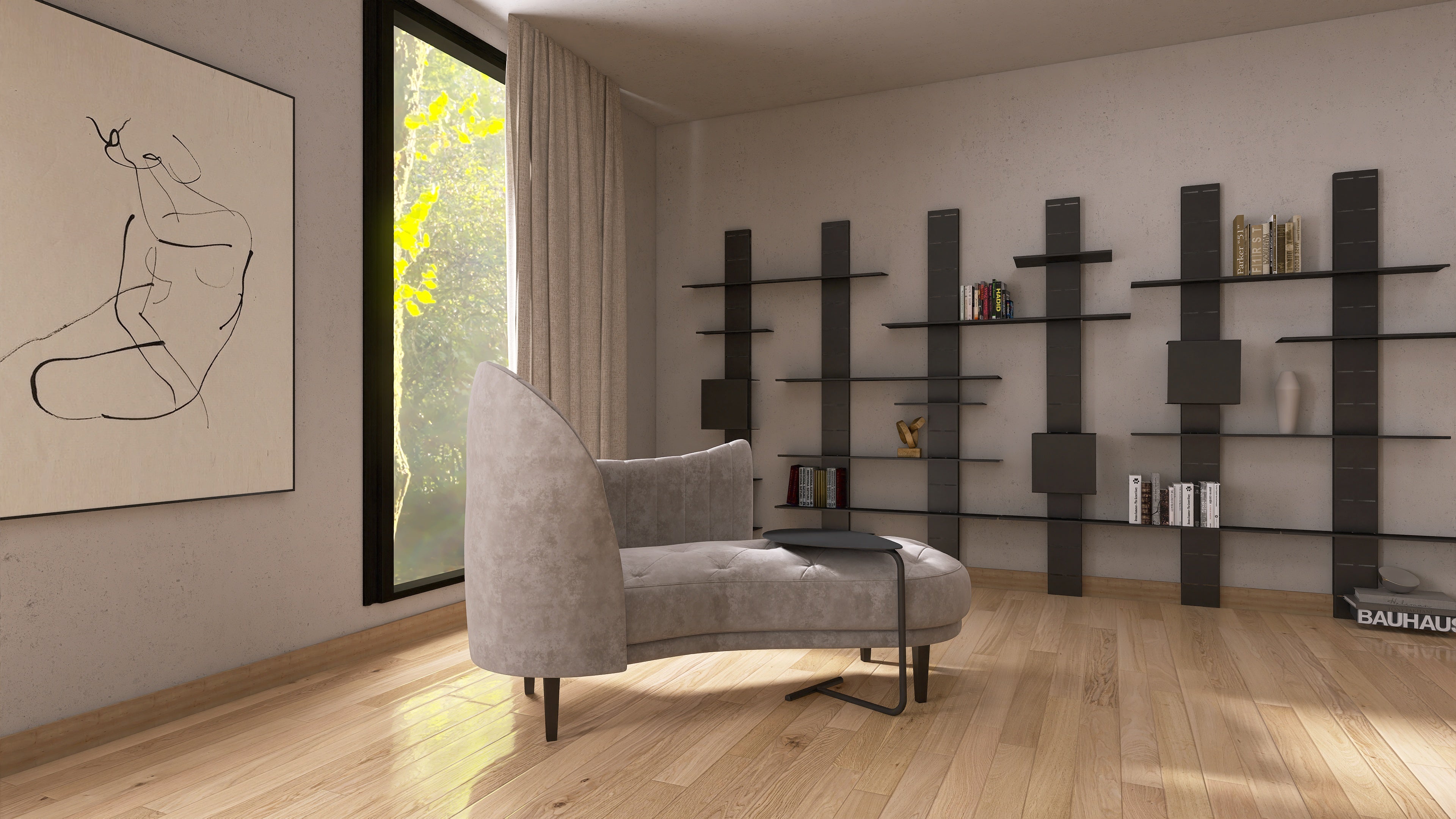 Biblioteca metalica modulara, ideala pentru spatii moderne si functionale