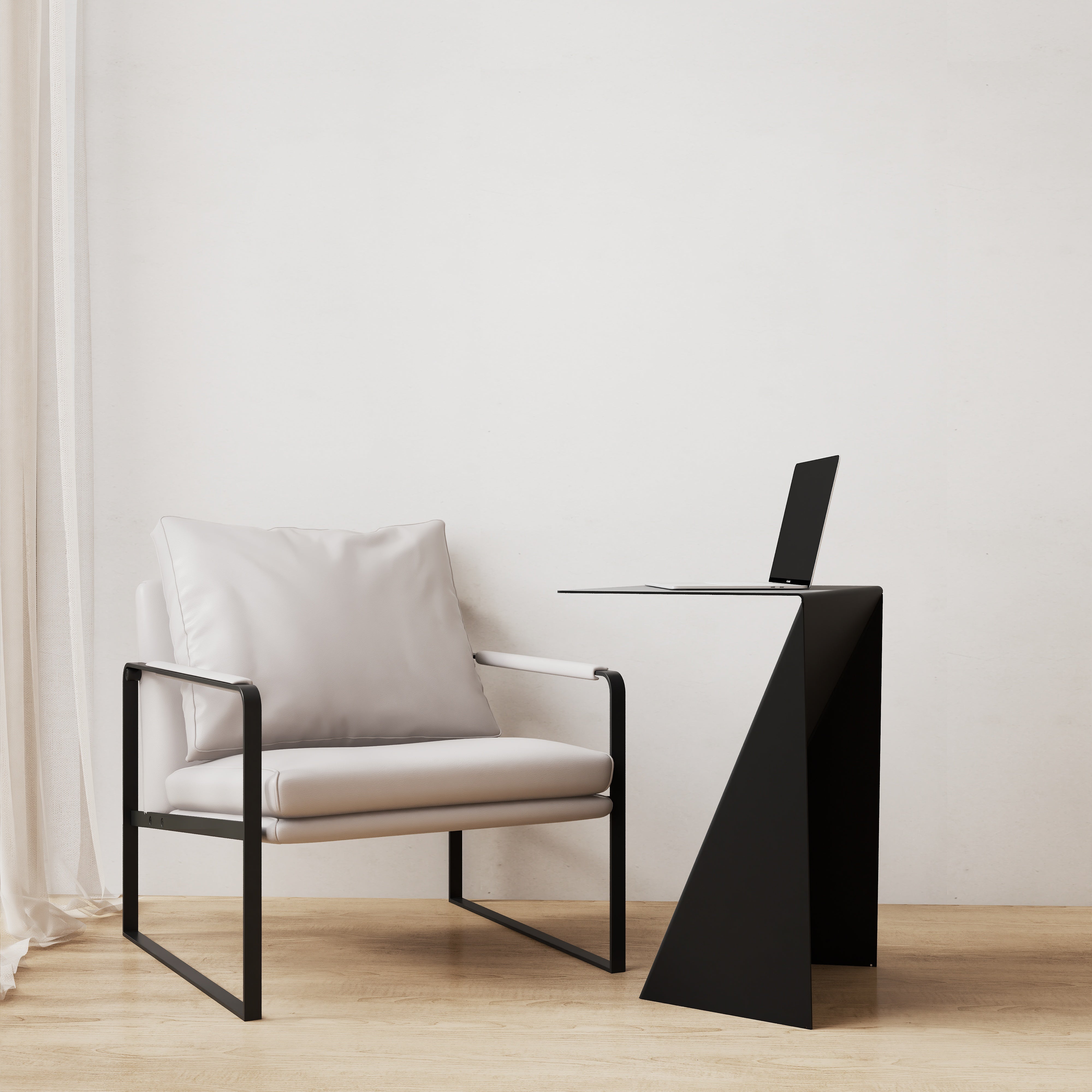 Birou metalic SWEETY pentru bibliotecă - oțel vopsit electrostatic, înălțime 70cm