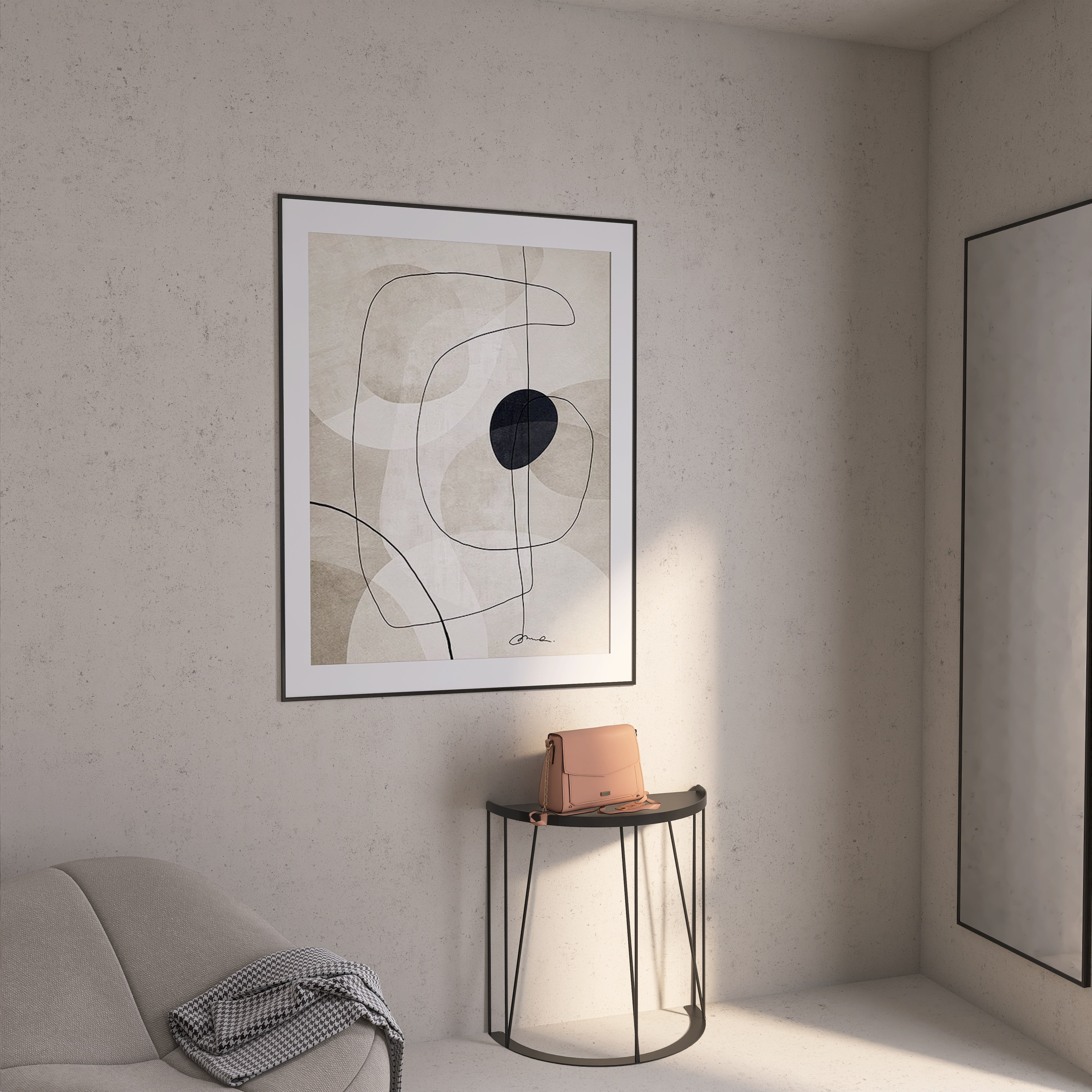 Consola metalica ONE HALF - mono