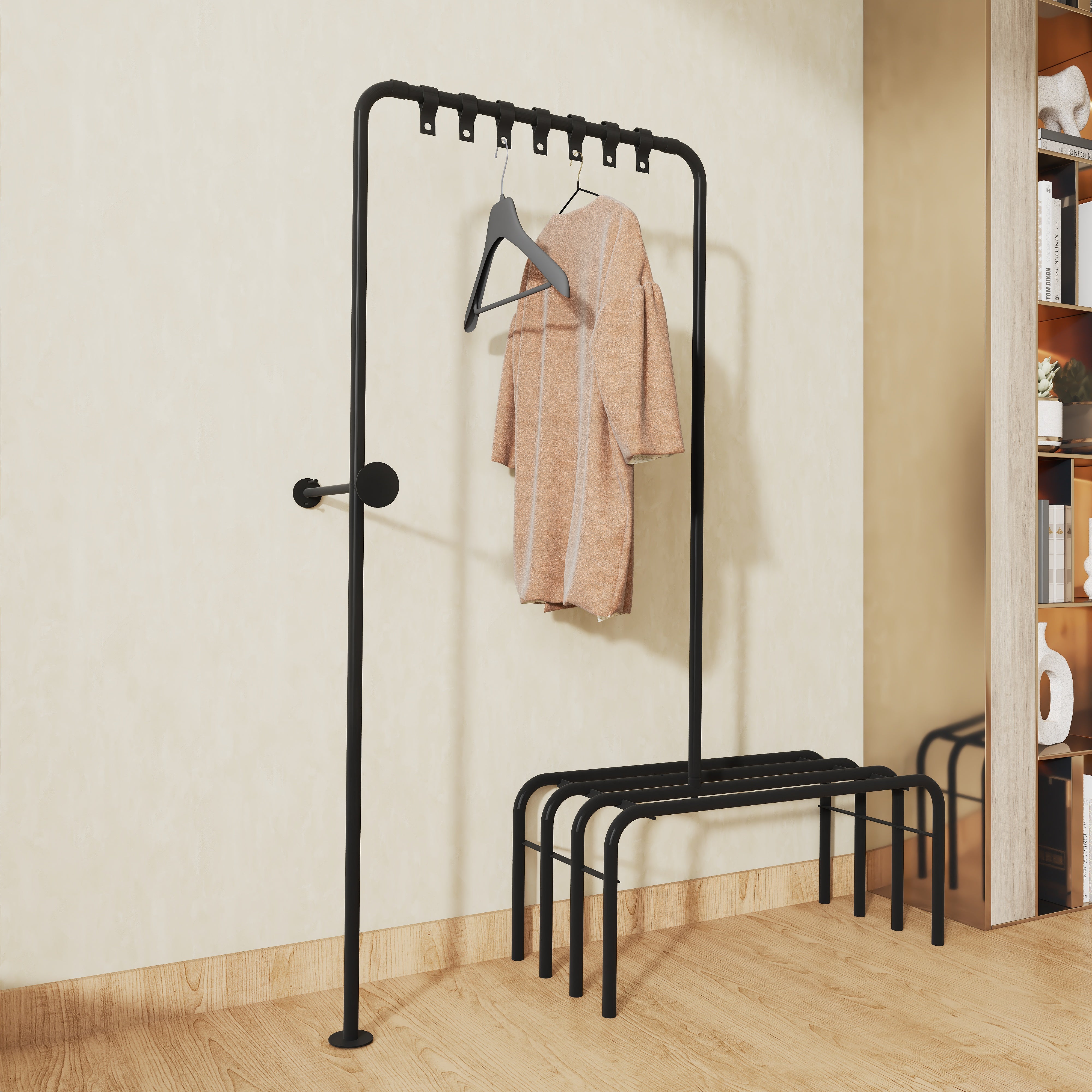 Cuir metaloc Holding cu agățători de piele