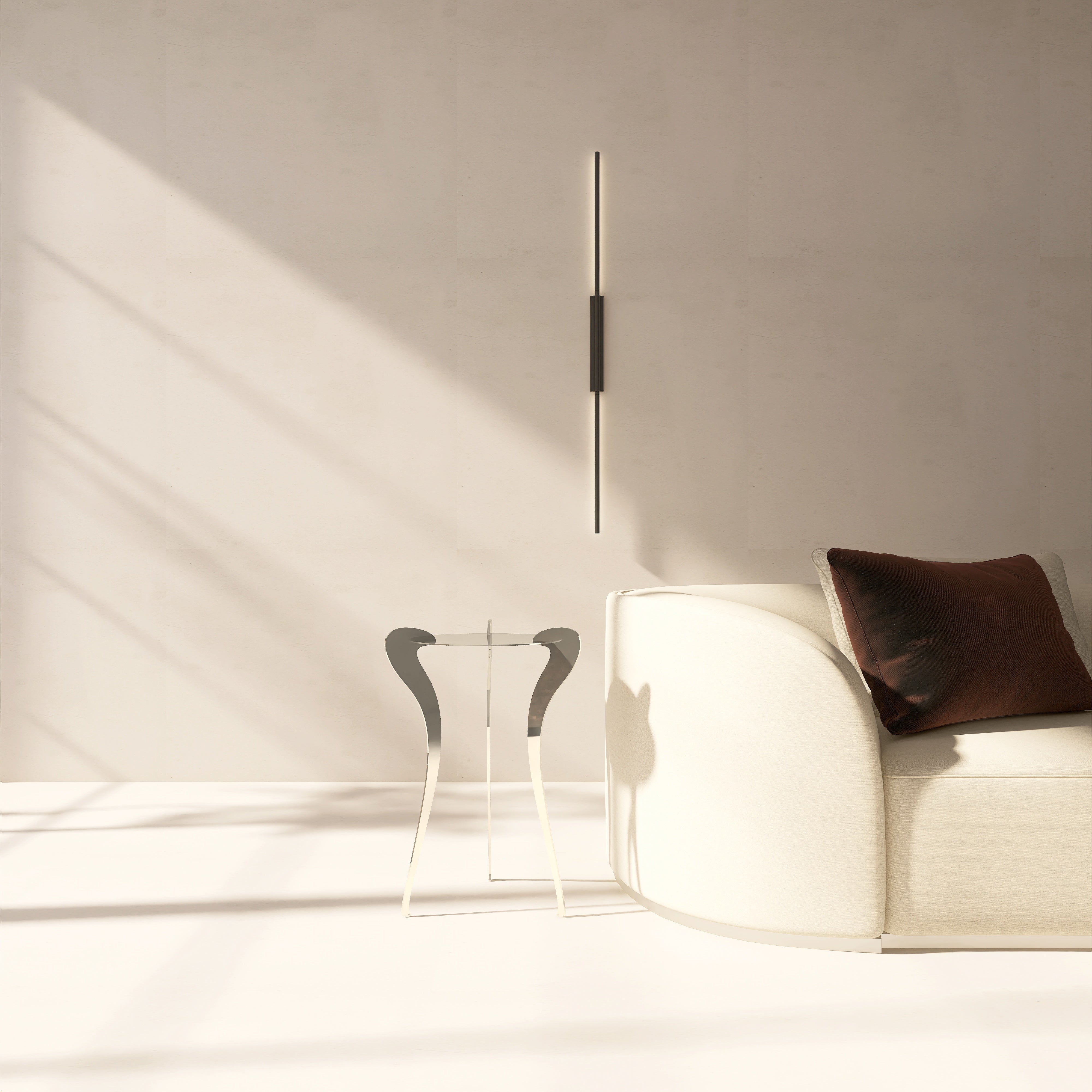 Masuta metalica MARIE ANTOINETTE design modern ce reinterpreteaza eleganta baroca, cu forma fragila si structura din metal cromat, potrivita pentru interior si exterior - mono