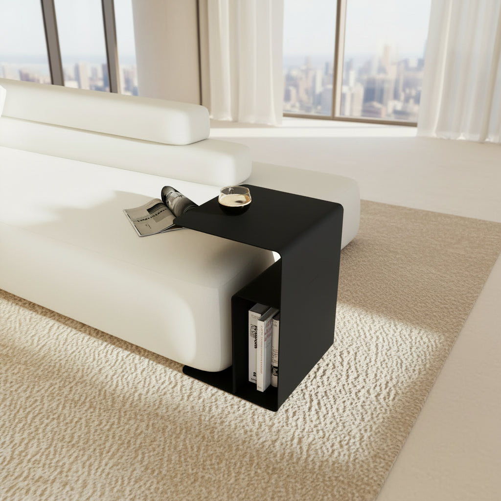 Finisaj de calitate premium măsuță BOOK, metal rezistent și durabil