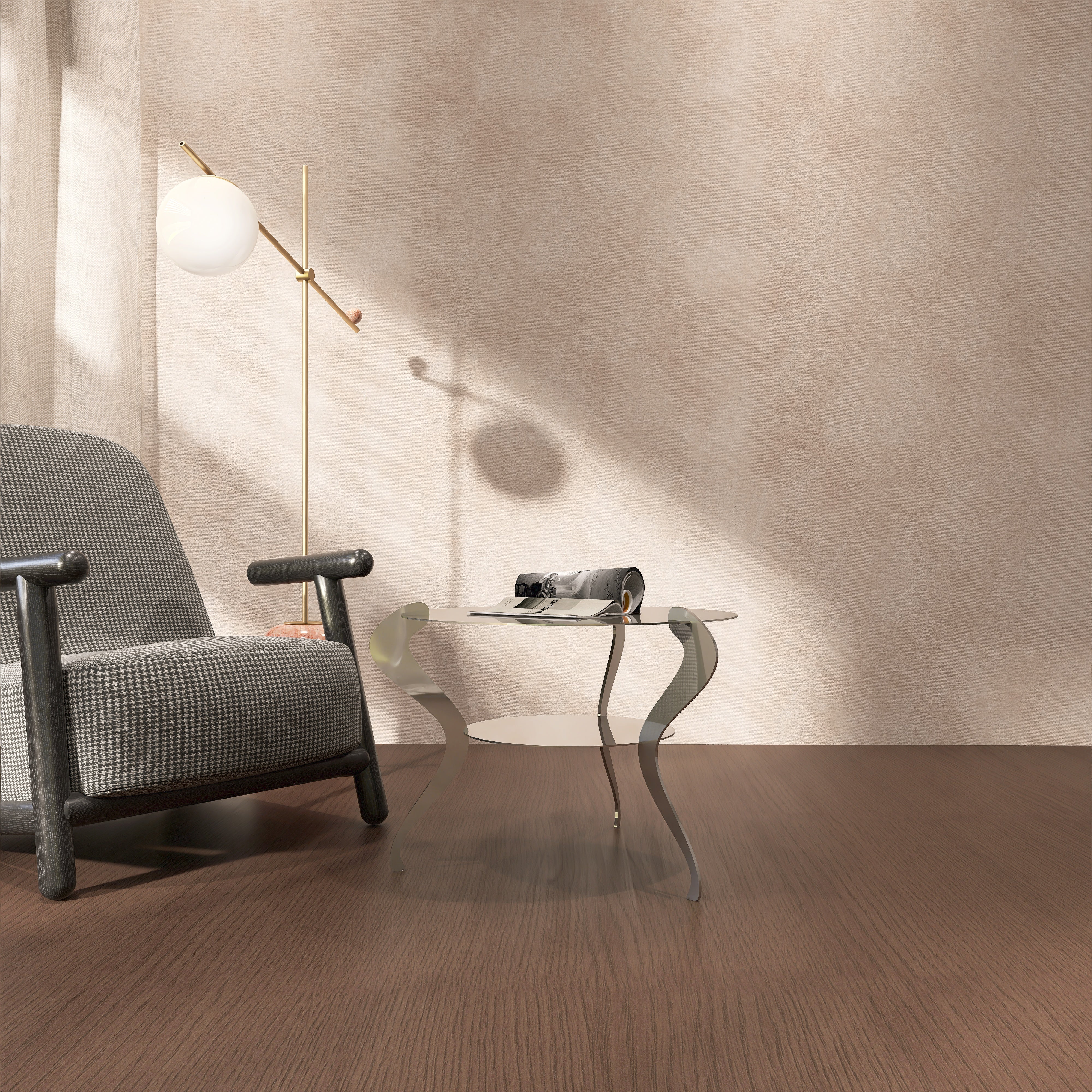 Masuta metalica FRENCH STYLE echilibru estetic intre clasic si modern, cu finisaj discret si vopsire electrostatica, ideala pentru interior si exterior- mono