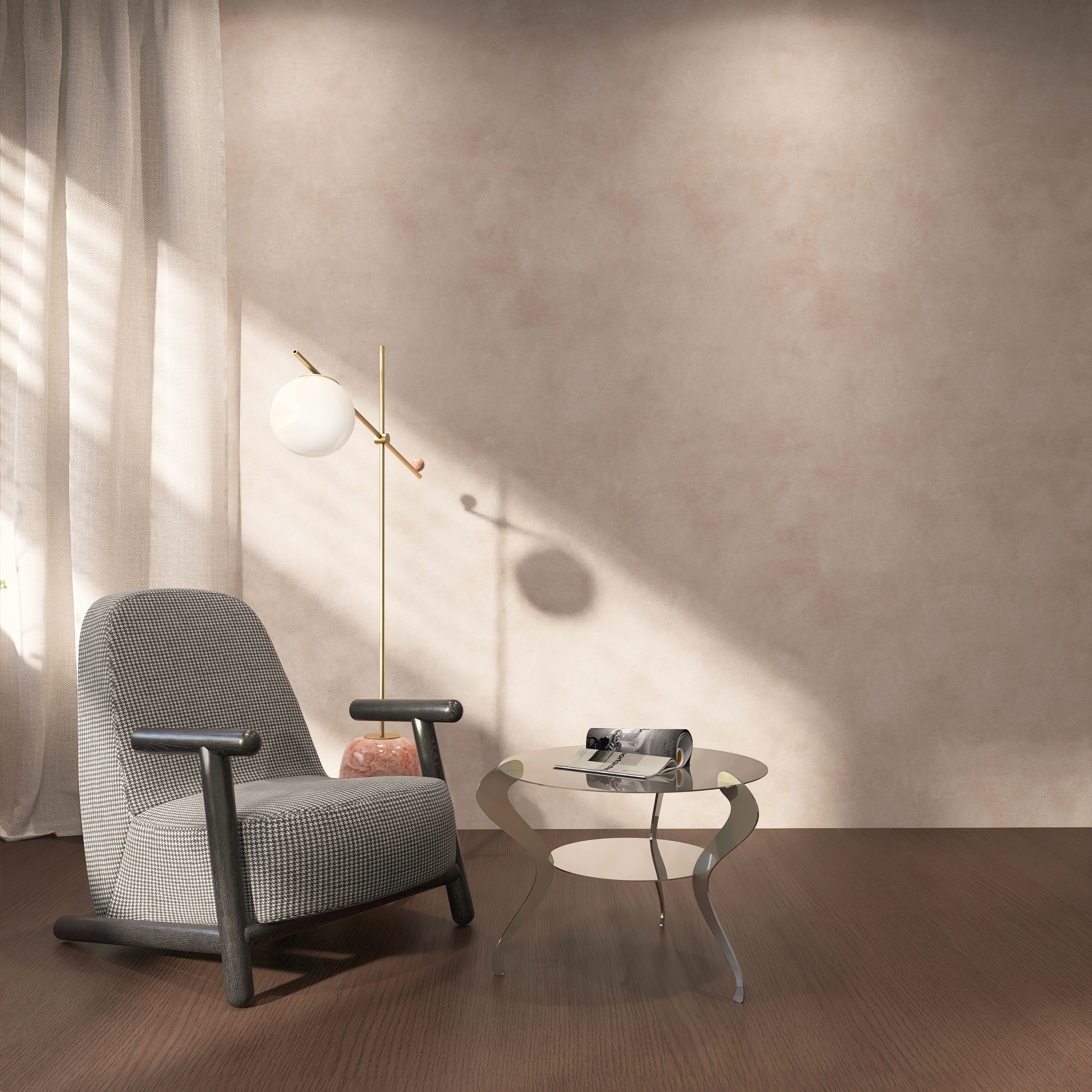 Masuta metalica FRENCH STYLE echilibru estetic intre clasic si modern, cu finisaj discret si vopsire electrostatica, ideala pentru interior si exterior - mono