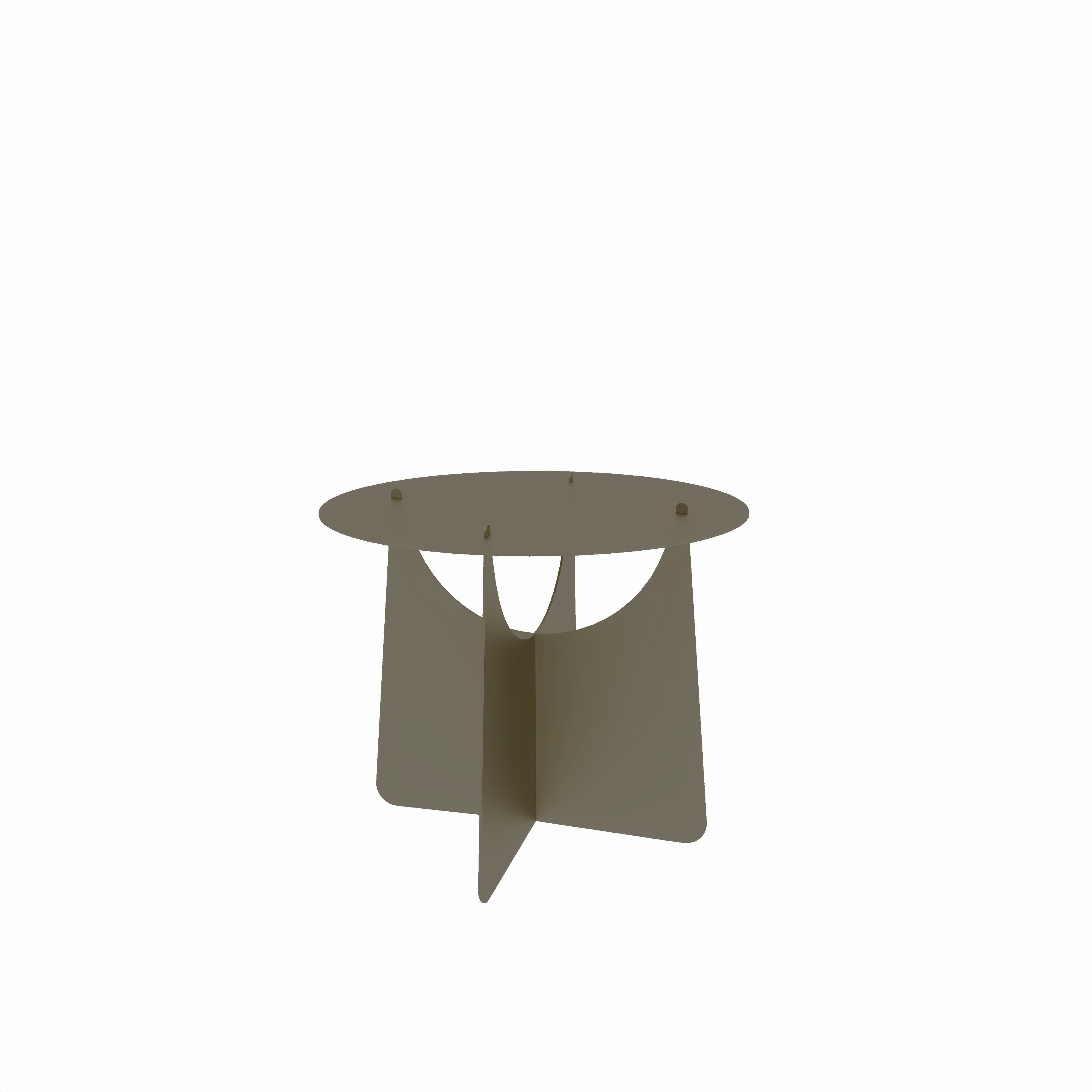 Masuta metalica FUNNY M – noptiera, masa auxiliara sau masa de cafea, cu design minimalist, versatil si finisaj neutru potrivit oricarui decor.