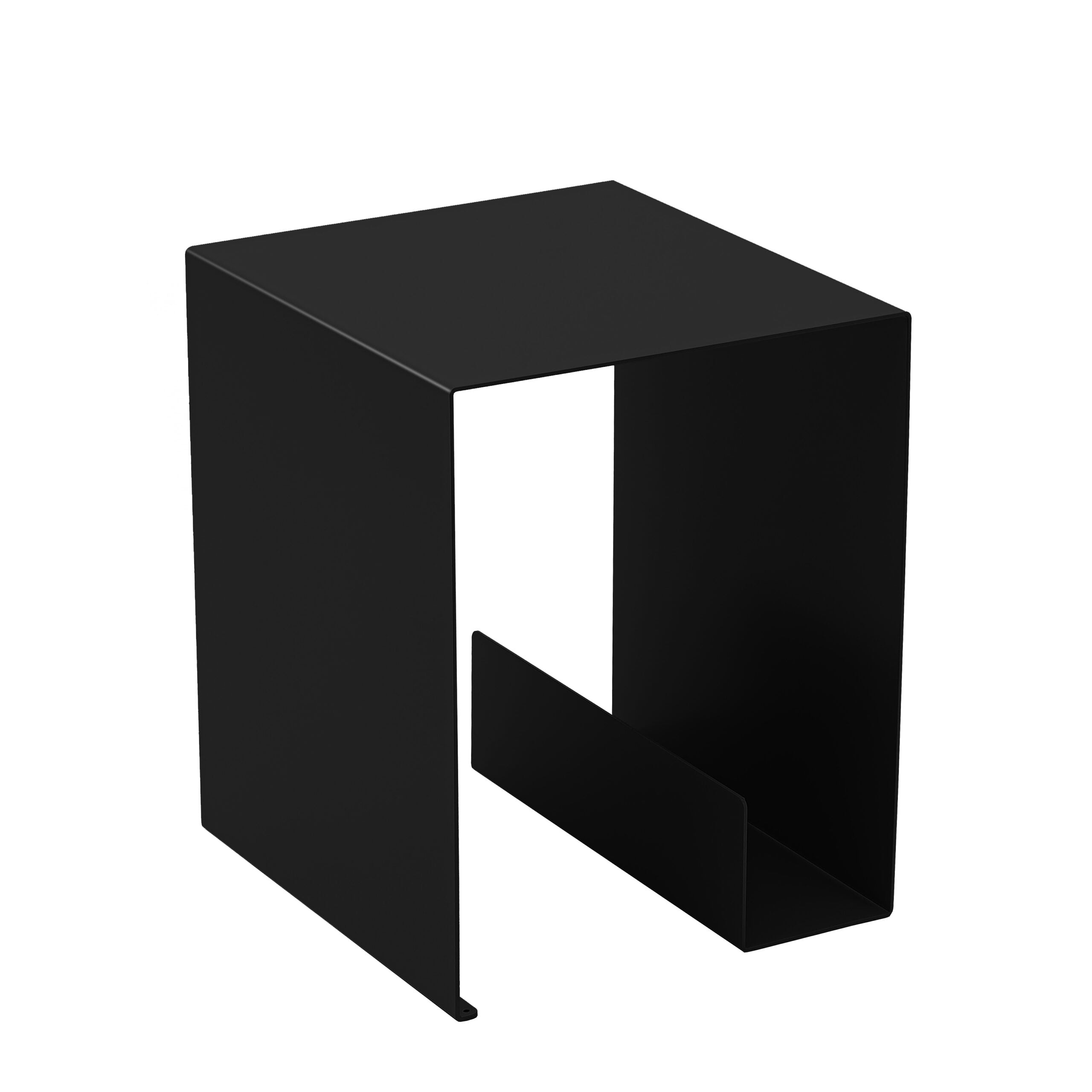 Noptiera metalica BY SIDE design modern si functional, realizata din otel de inalta calitate, potrivita pentru interior si exterior, cu suport pentru laptop sau carti- mono