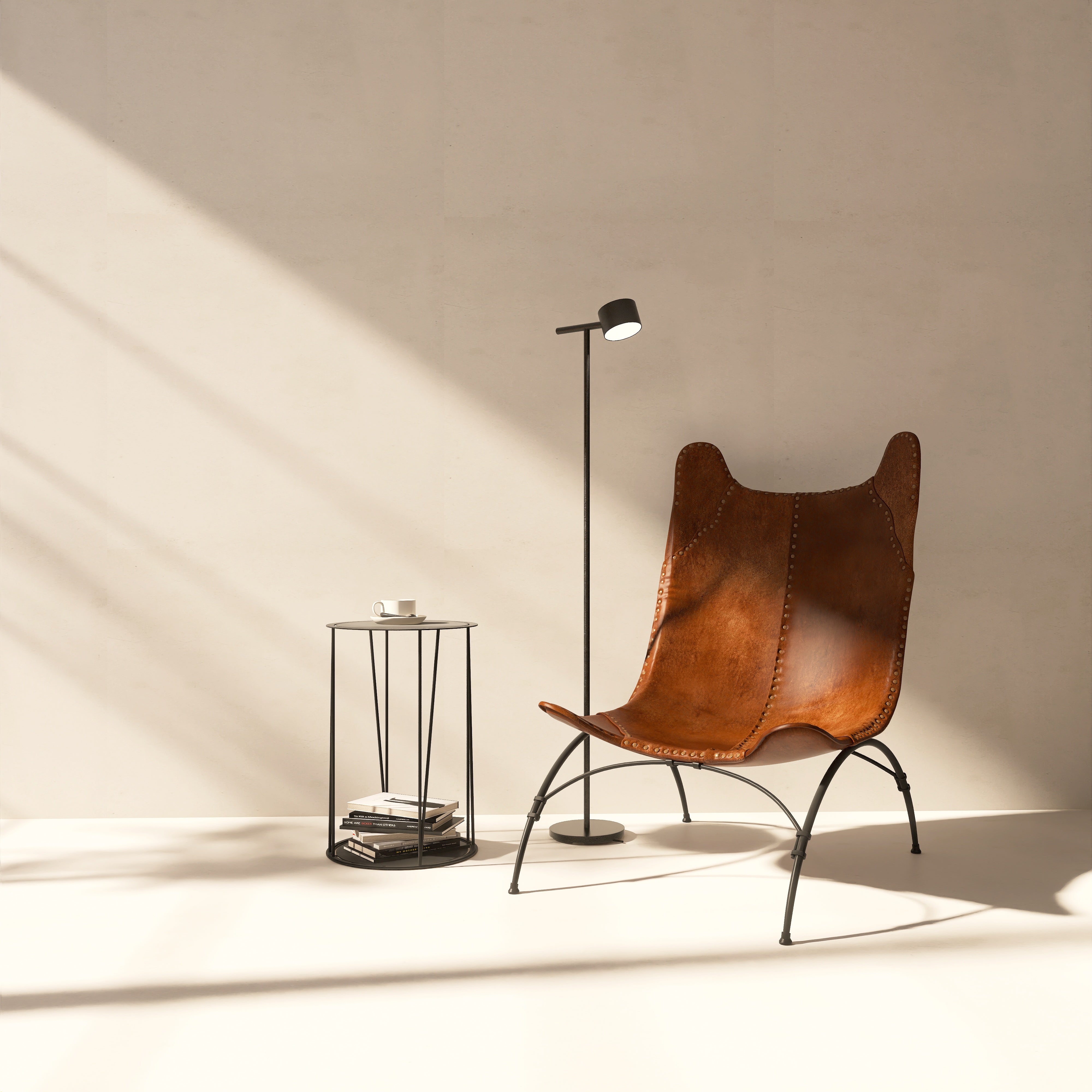 Masuta metalica NO GRAVITY design modern si minimalist, ideala pentru living, terasa sau dormitor - mono