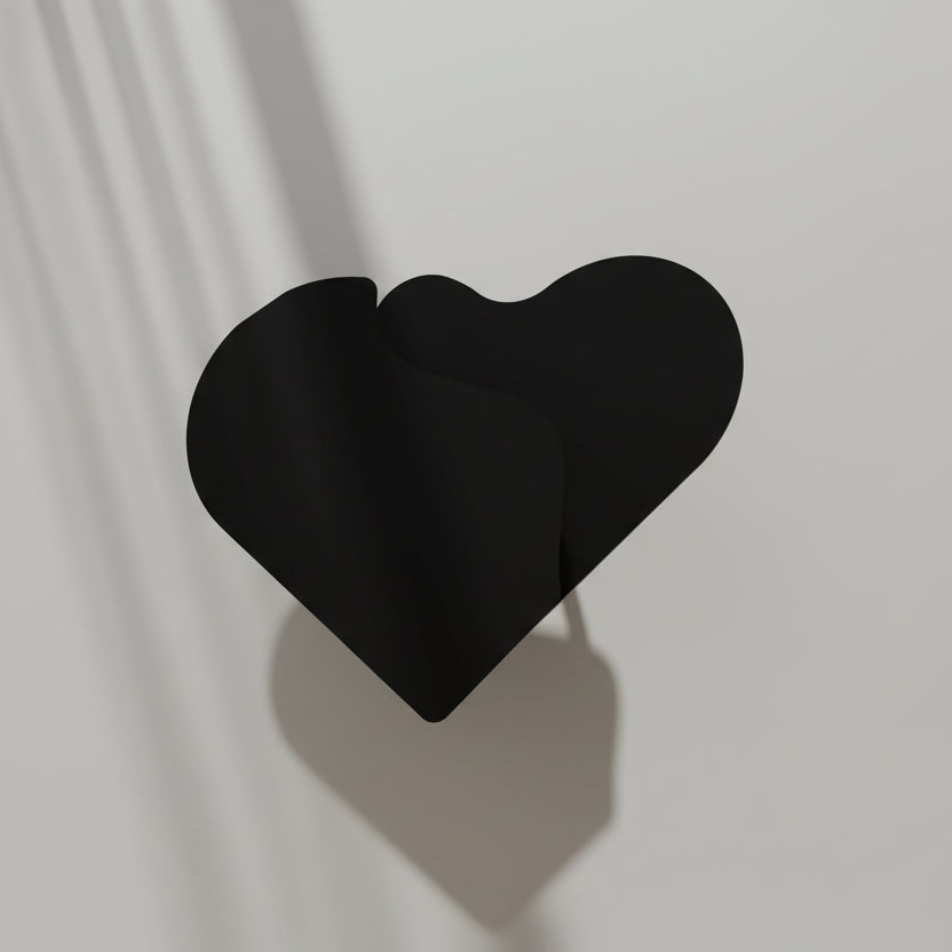 Măsuță PULSE din oțel cu linii fluide și finisaj industrial, accent vizual pentru interioare minimaliste moderne