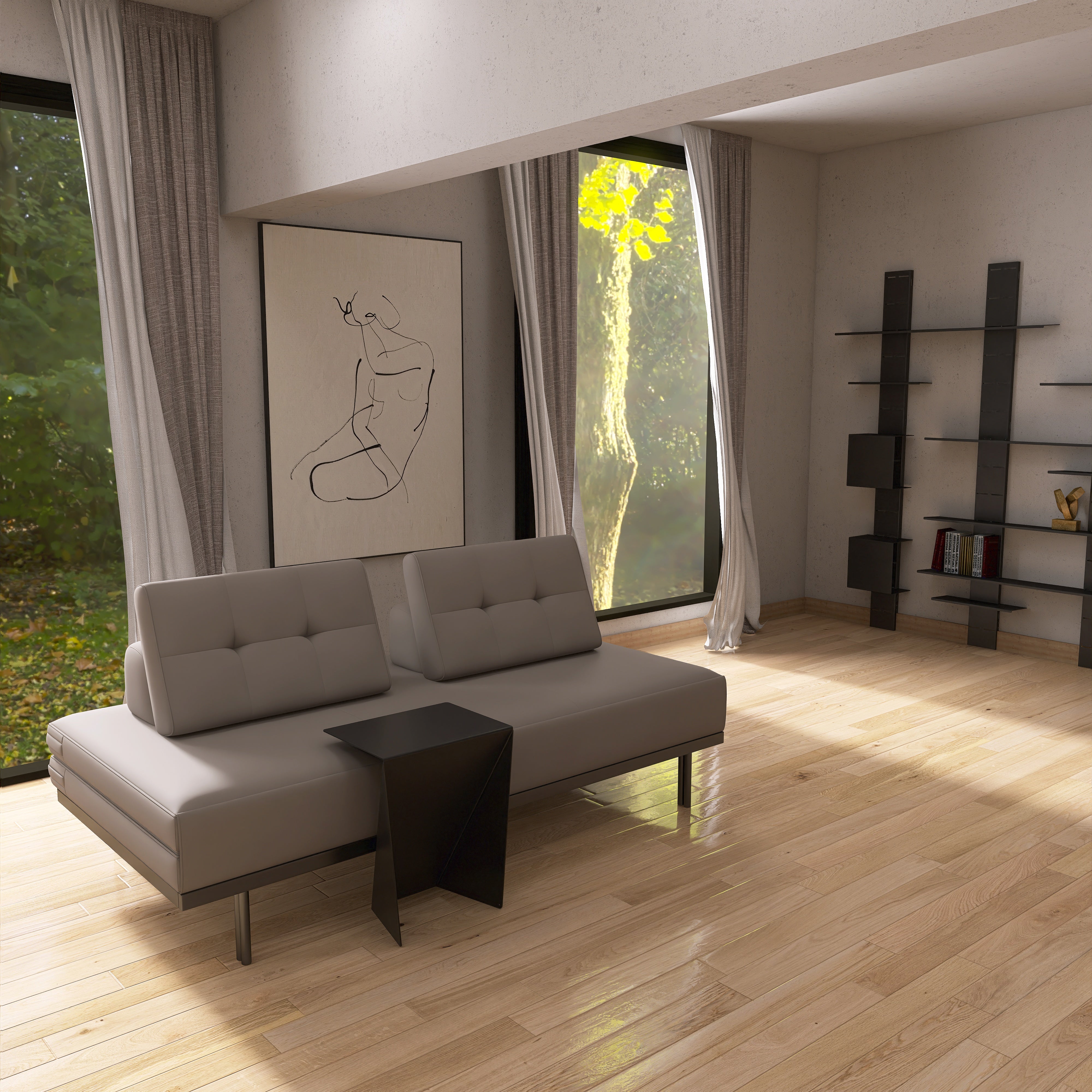 Masuta metalica SWEETY design elegant, ideala ca masuta de cafea, noptiera sau suport pentru obiecte decorative, potrivita pentru living, dormitor sau intrarea in locuinta - mono