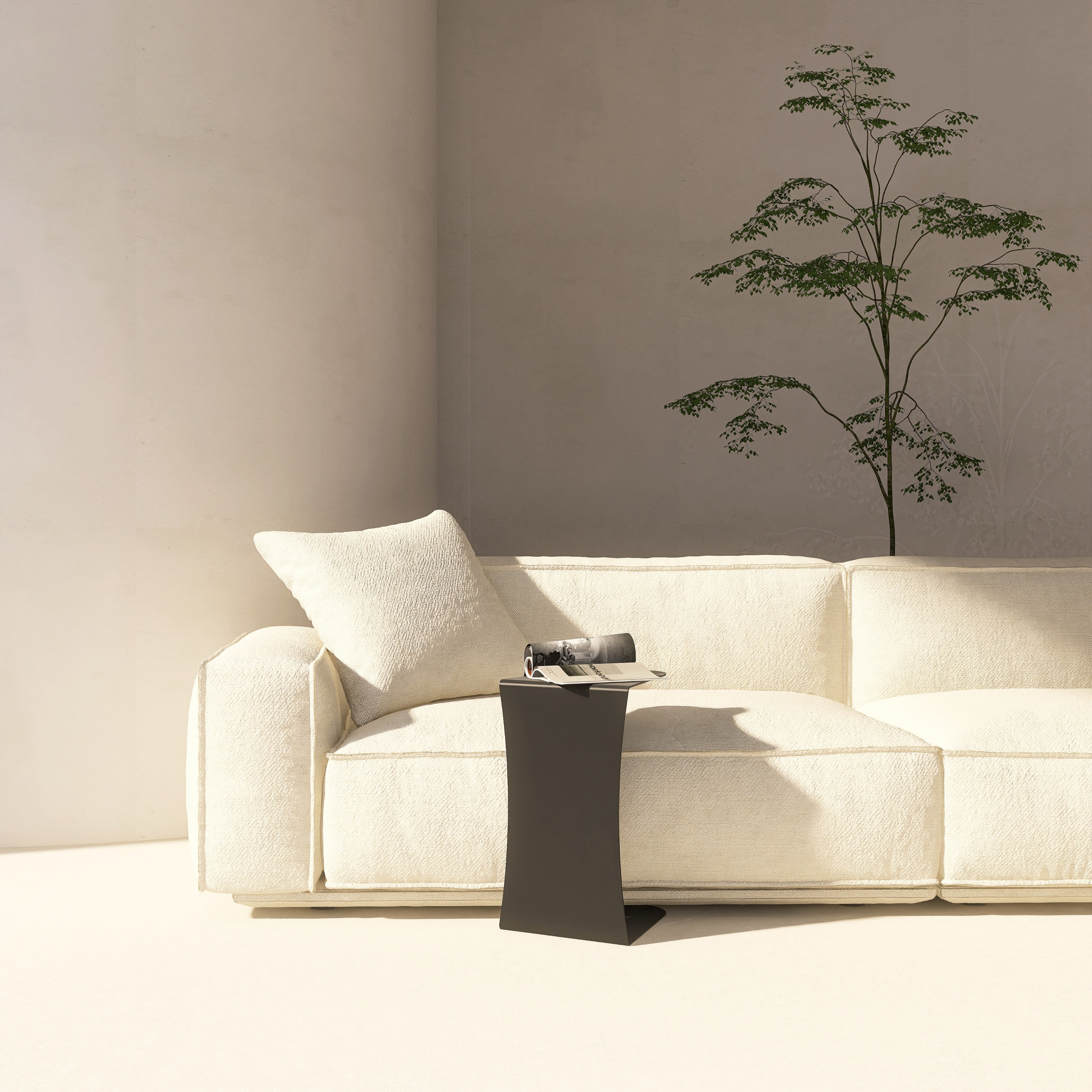 Masuta metalica WING design minimalist cu linii simple, ideala pentru living sau terasa, adaugand un accent subtil fara a incarca spatiul - mono