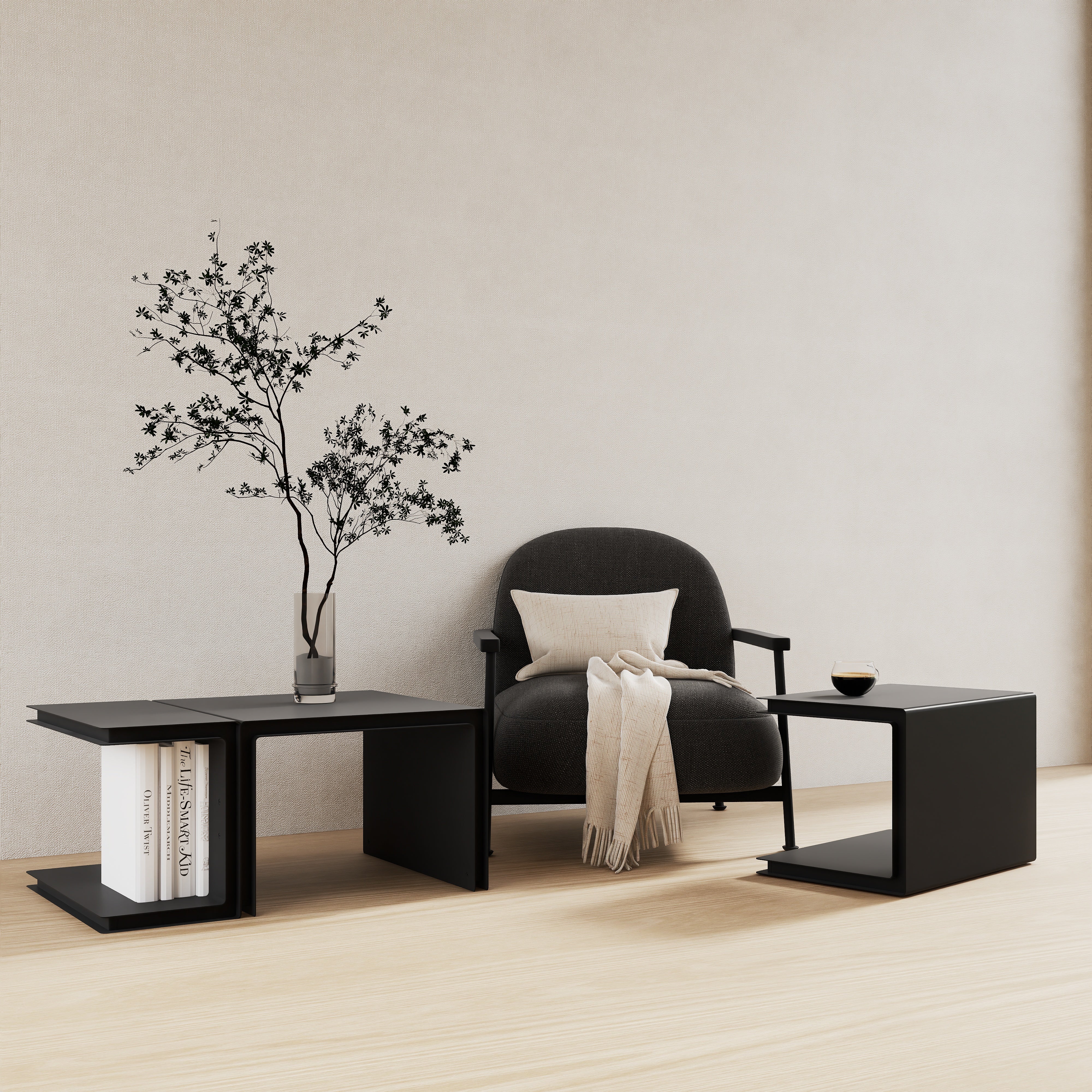 Masuta metalica TRIO