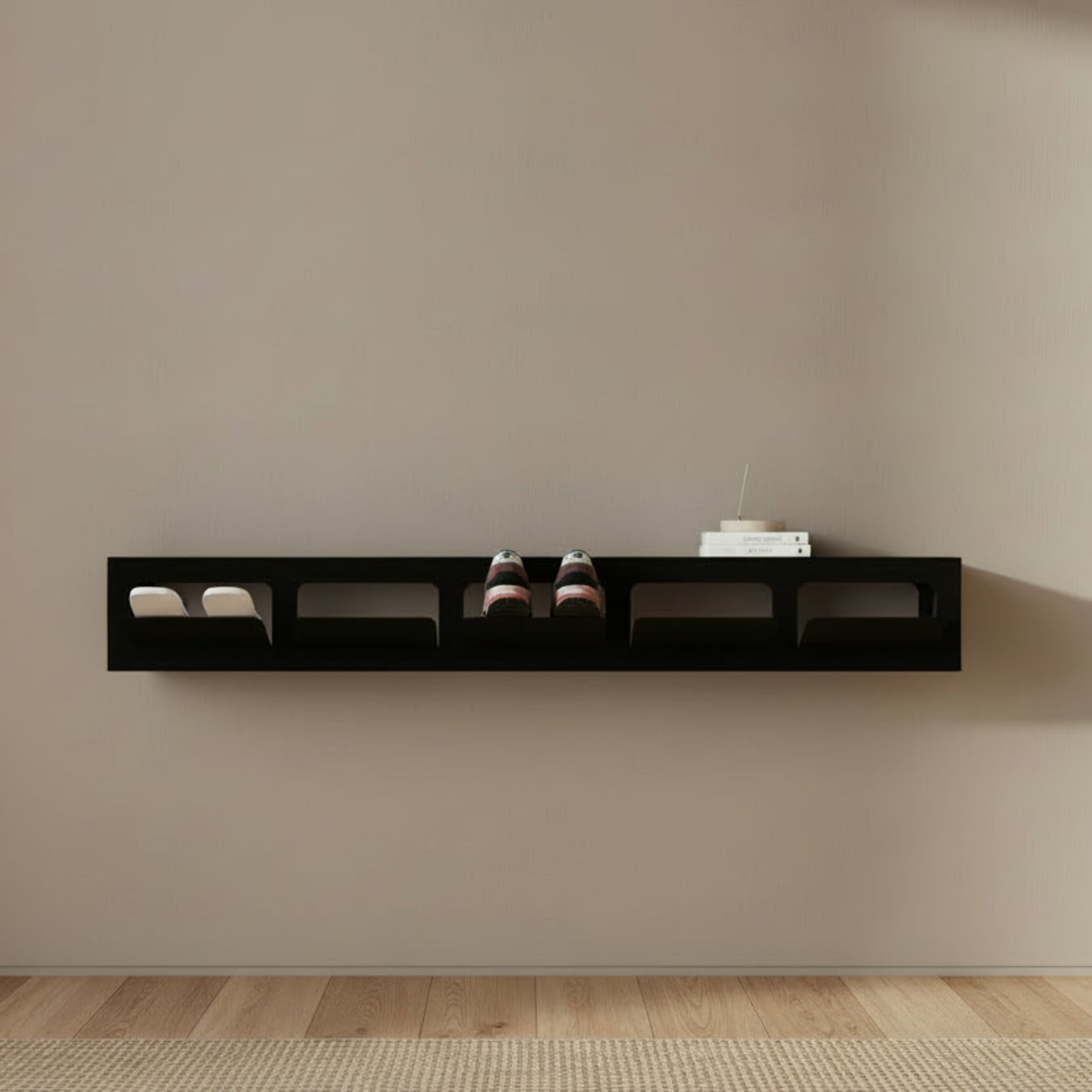 Pantofar metalic SOLE 2 orizontal cu design modern, finisaj vopsire electrostatică, organizare eficientă încălțăminte