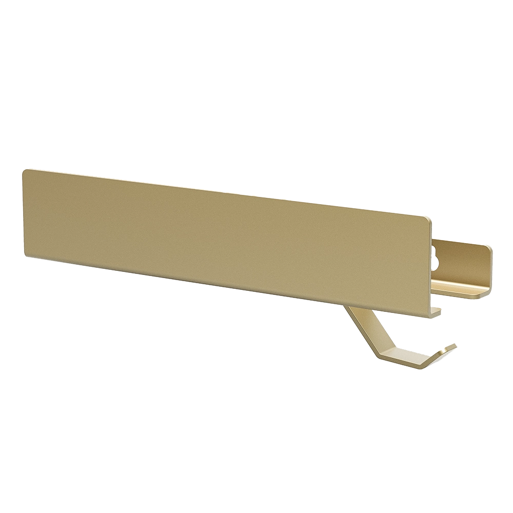 Polita metalica de baie LINE 2 – raft elegant din aluminiu, ideal ca etajera si suport pentru prosoape si produse de igiena, perfect pentru o baie ordonata si moderna.