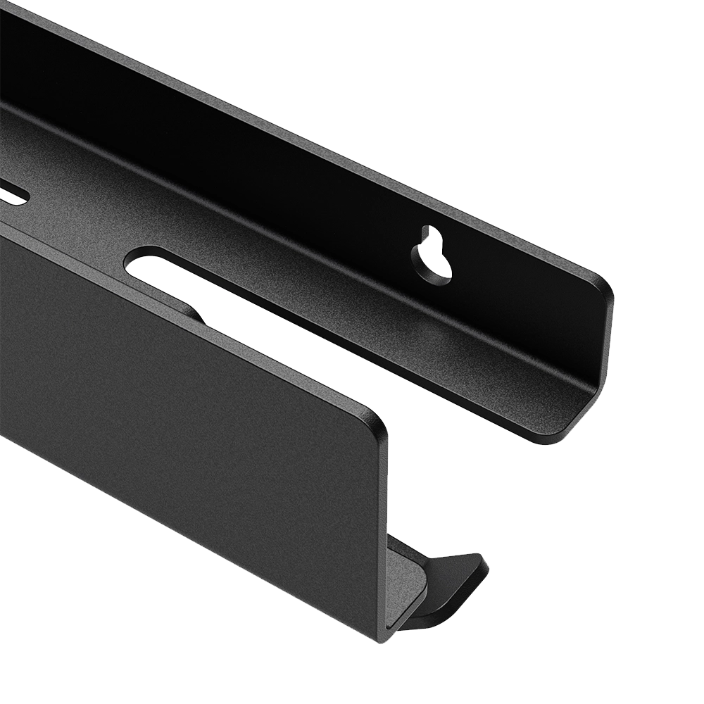 Polita metalica de baie LINE 2 – raft elegant din aluminiu, ideal ca etajera si suport pentru prosoape si produse de igiena, perfect pentru o baie ordonata si moderna.