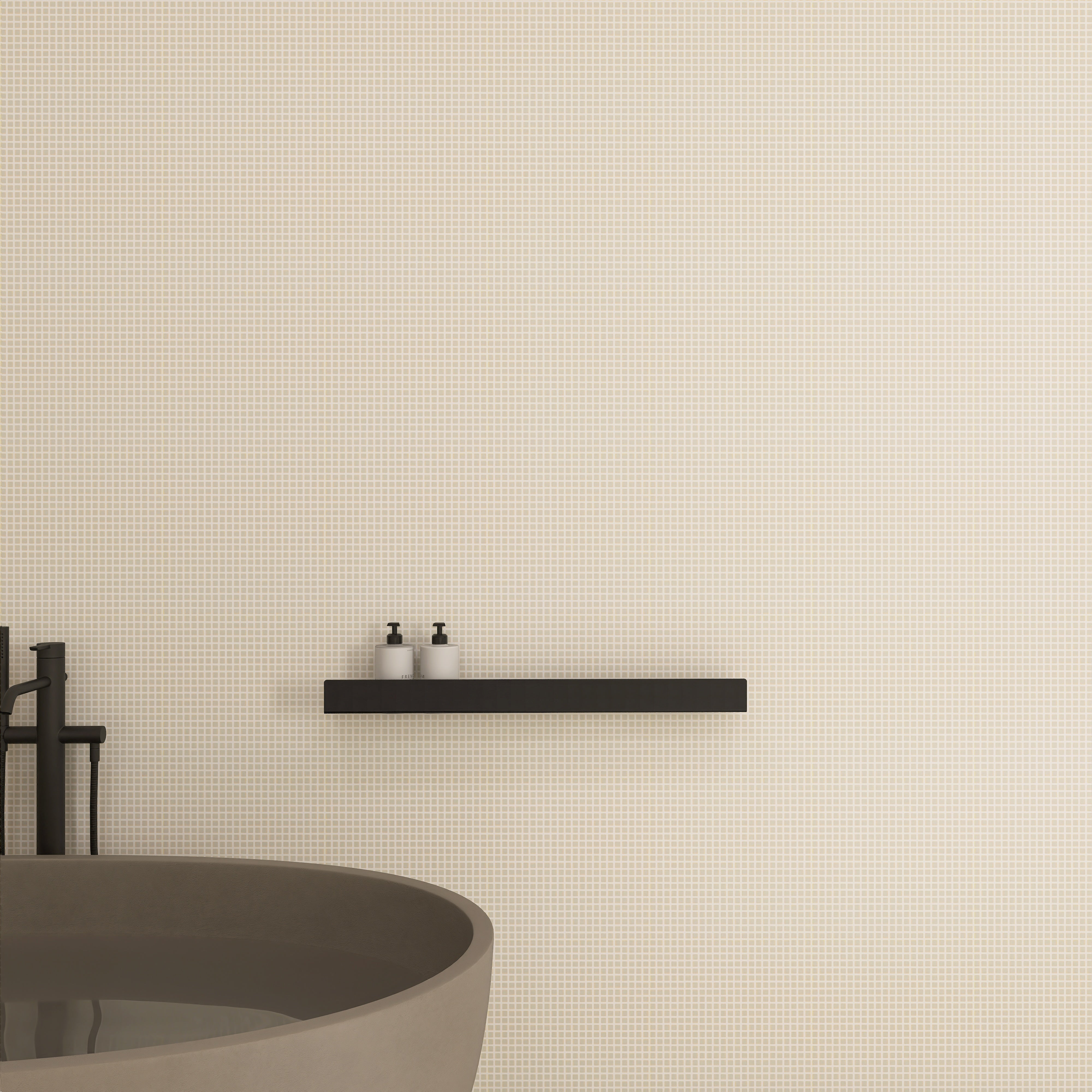 Polita de baie LINE 3 – raft metalic elegant din aluminiu, ideal ca etajera si suport pentru prosoape si produse de igiena, perfecta pentru o baie moderna, ordonata si functionala.