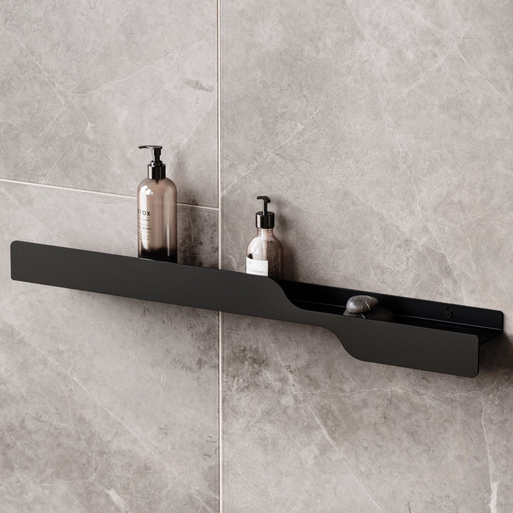 Polita metalica de baie WAVE 3 – etajera eleganta din aluminiu, ideala ca suport modern pentru produse de igiena, perfecta pentru organizarea eficienta si stilata a baii.