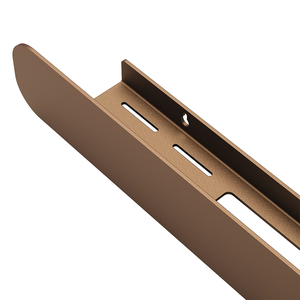 Polita metalica HIDE 4 – raft elegant din aluminiu, ideal ca etajera si suport pentru prosoape si produse de igiena, perfecta pentru o baie ordonata si moderna.