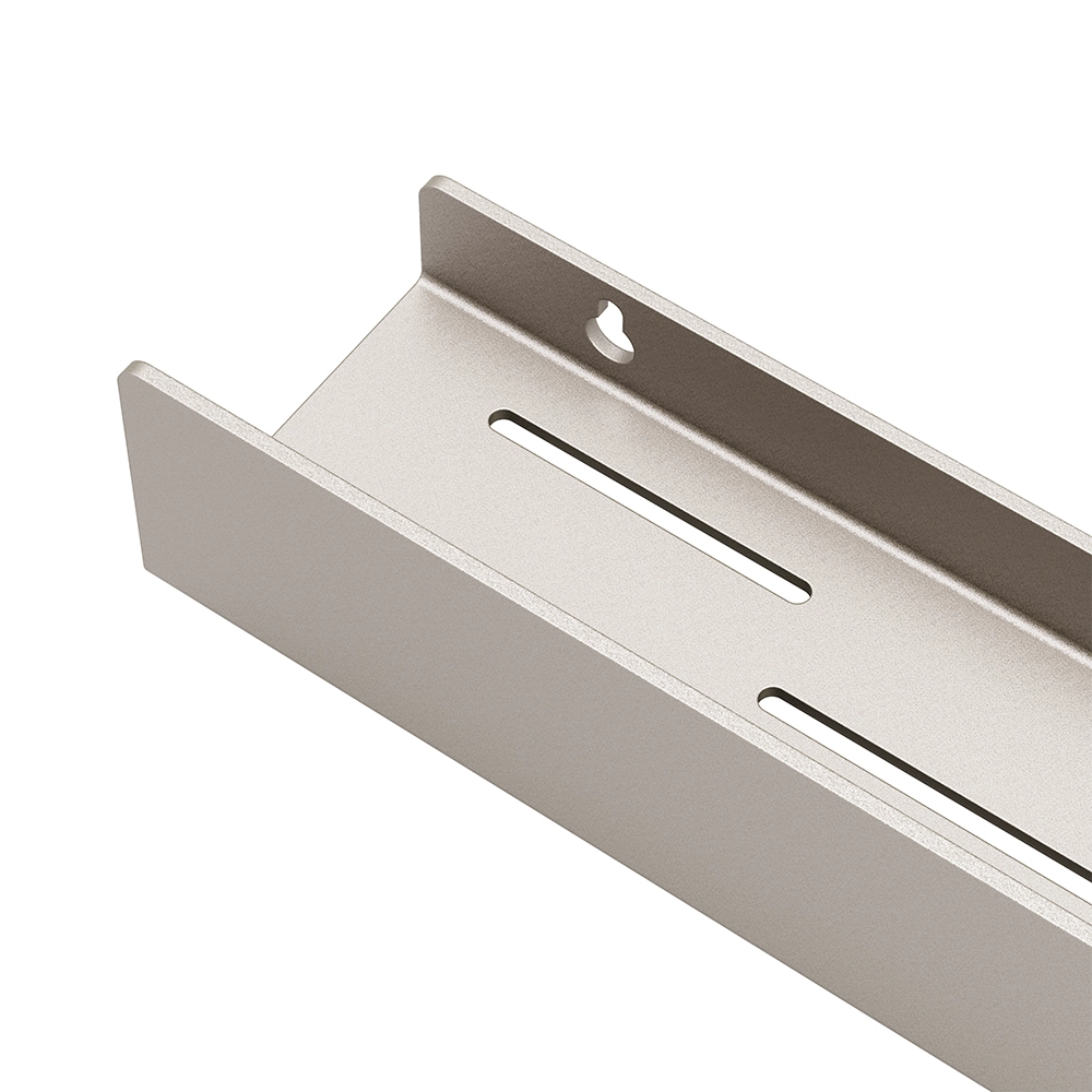 Polita metalica LINE 1 – design minimalist si liniar, perfecta pentru depozitarea produselor de ingrijire, ideala pentru orice baie compacta si practica.