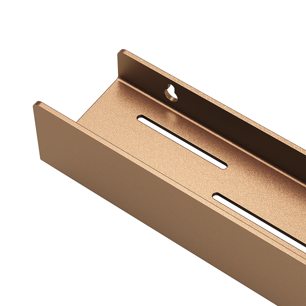 Polita metalica LINE 1 – design minimalist si liniar, perfecta pentru depozitarea produselor de ingrijire, ideala pentru orice baie compacta si practica.