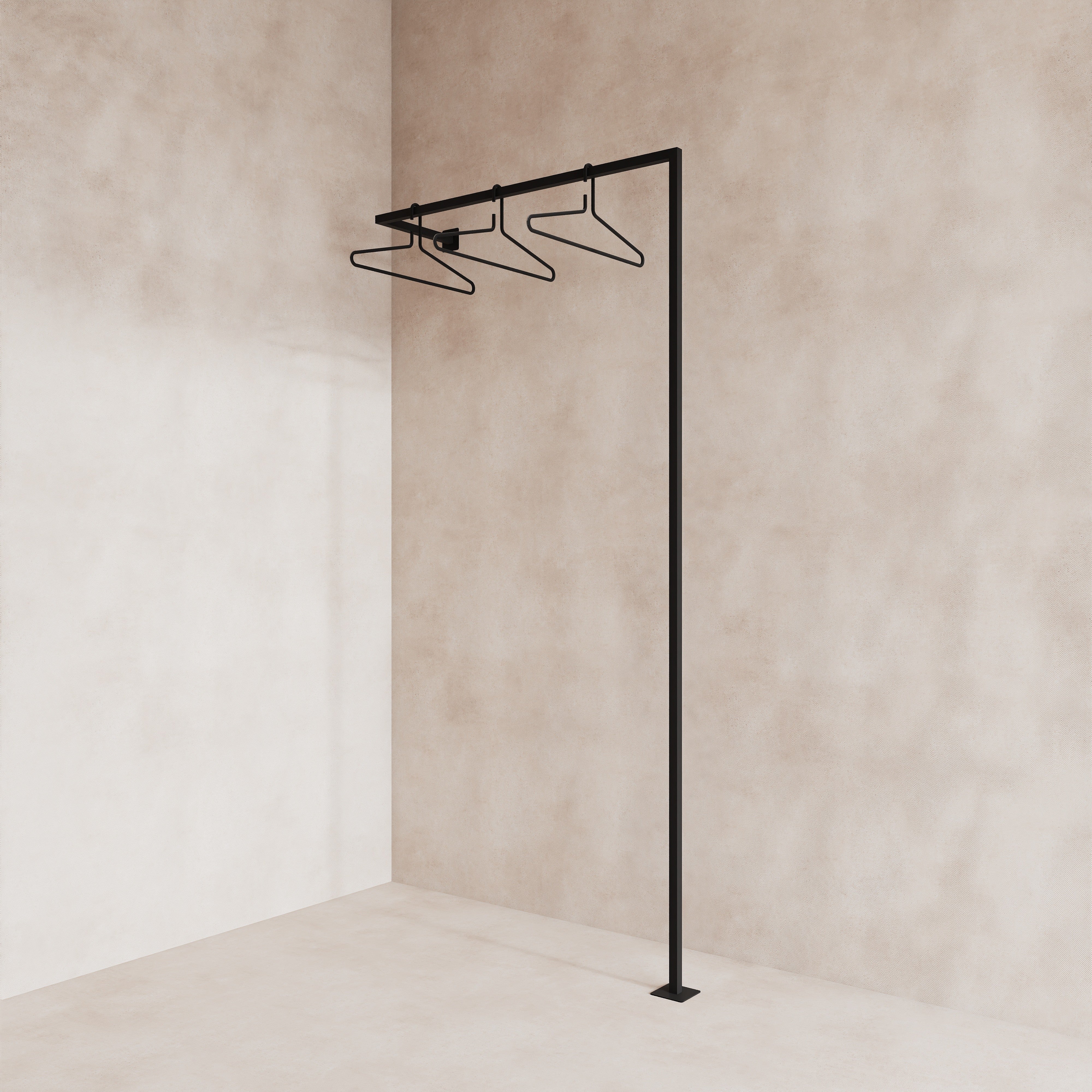 Set cuier metalic si umerase, design simplu si rafinat, efciența in organizarea spațiului.