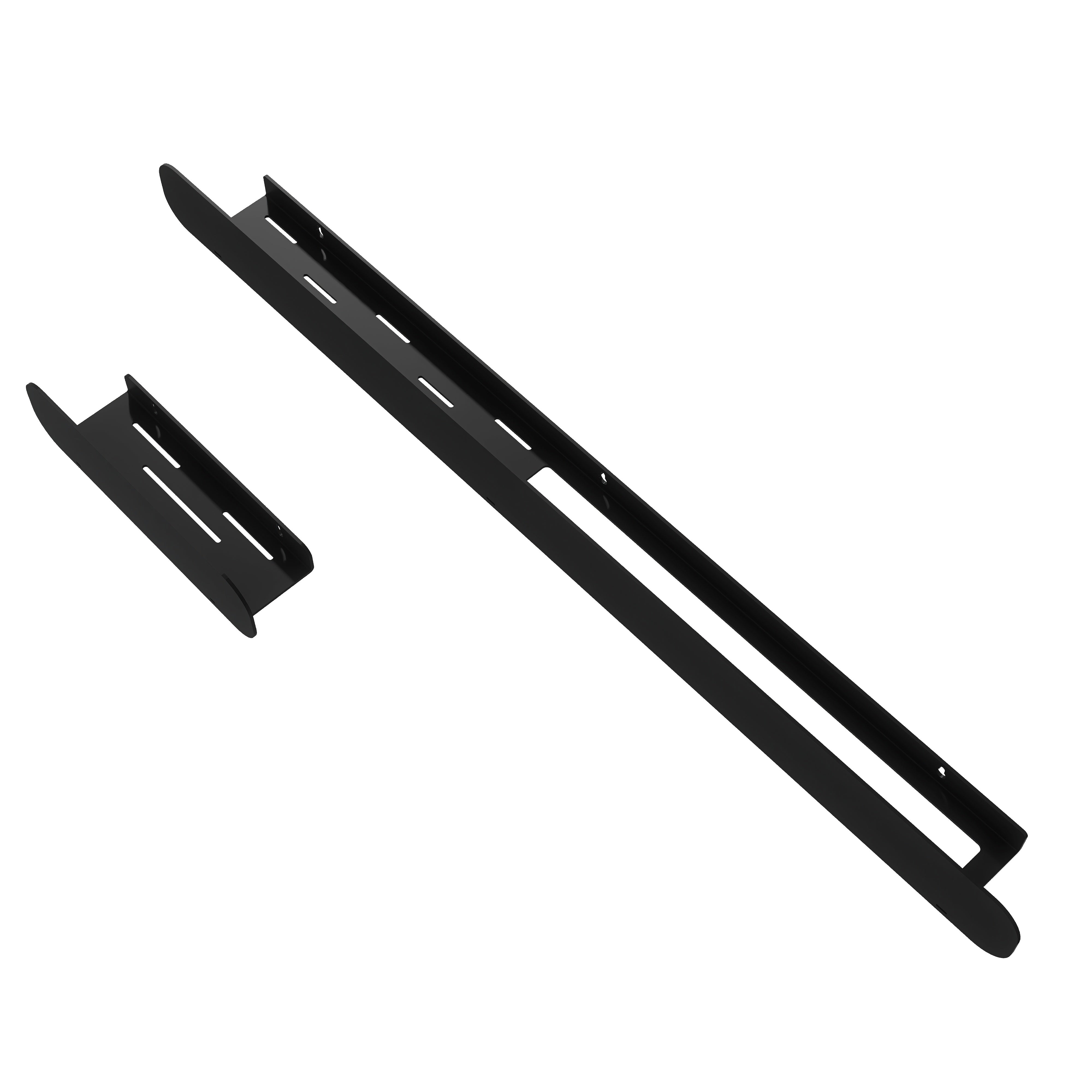 Set polițe metalice baie HIDE 1 30cm + HIDE 4 100cm, NEGRU