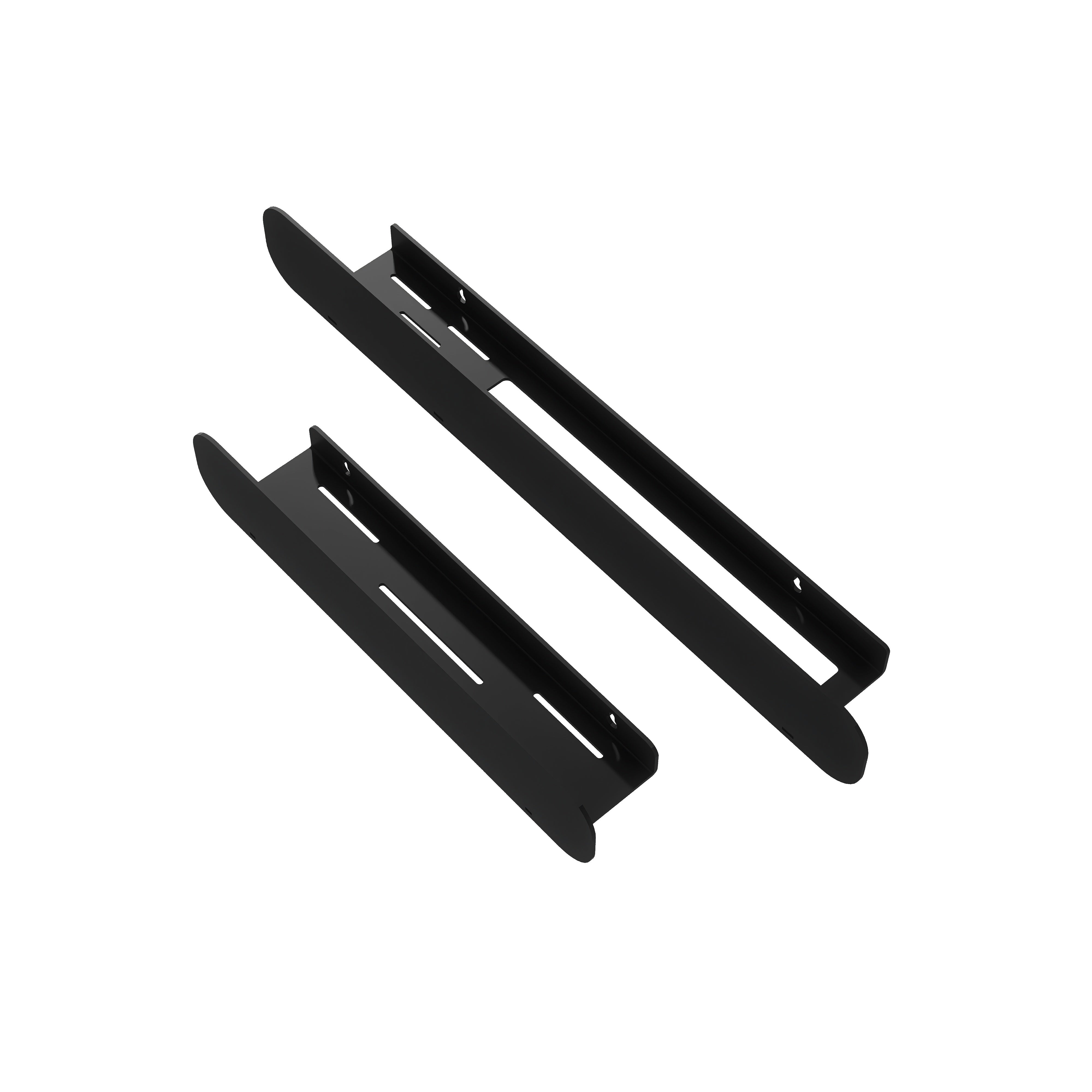 Set polițe metalice baie HIDE 1 40cm + HIDE 4 60cm, NEGRU