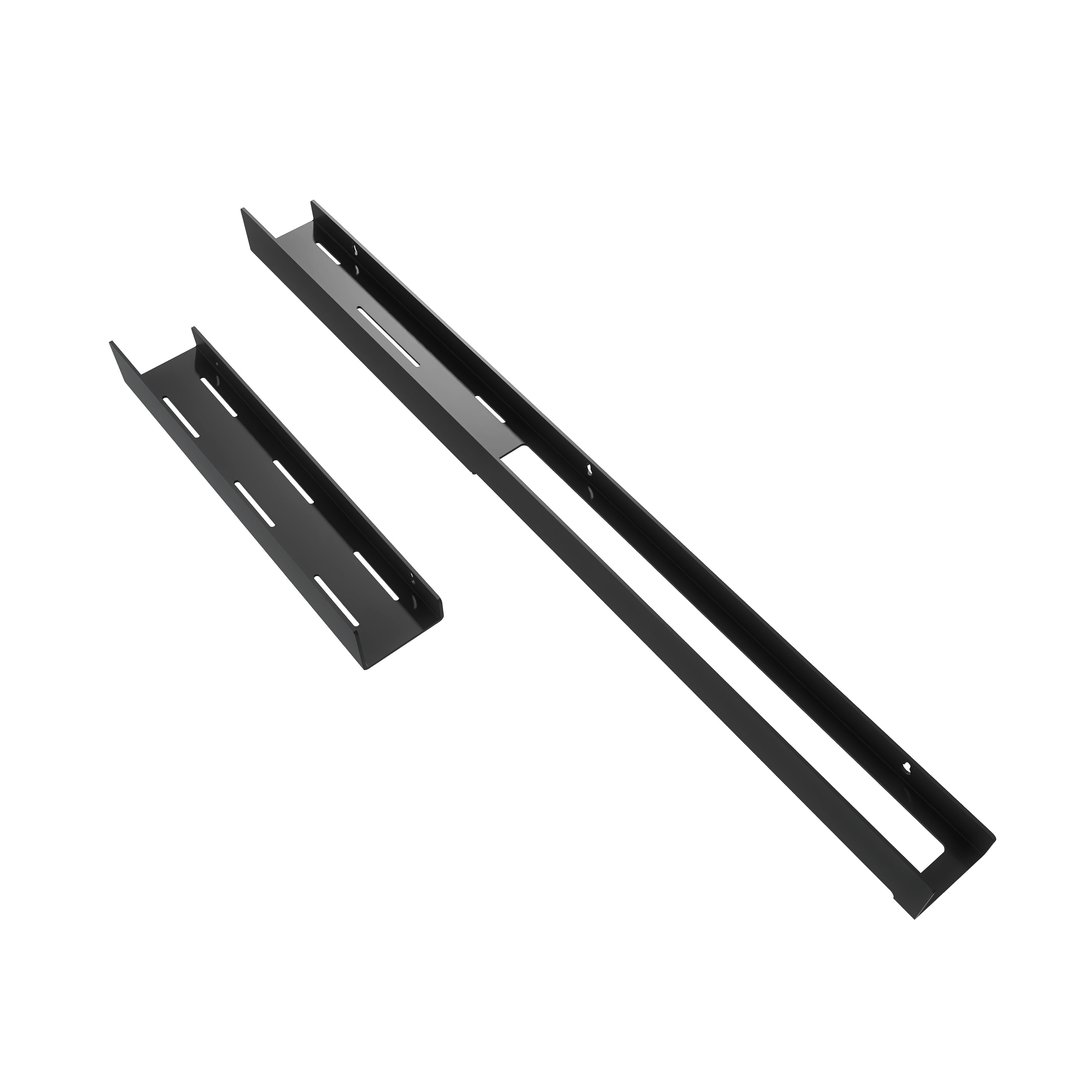 Set polite de baie metalice negre