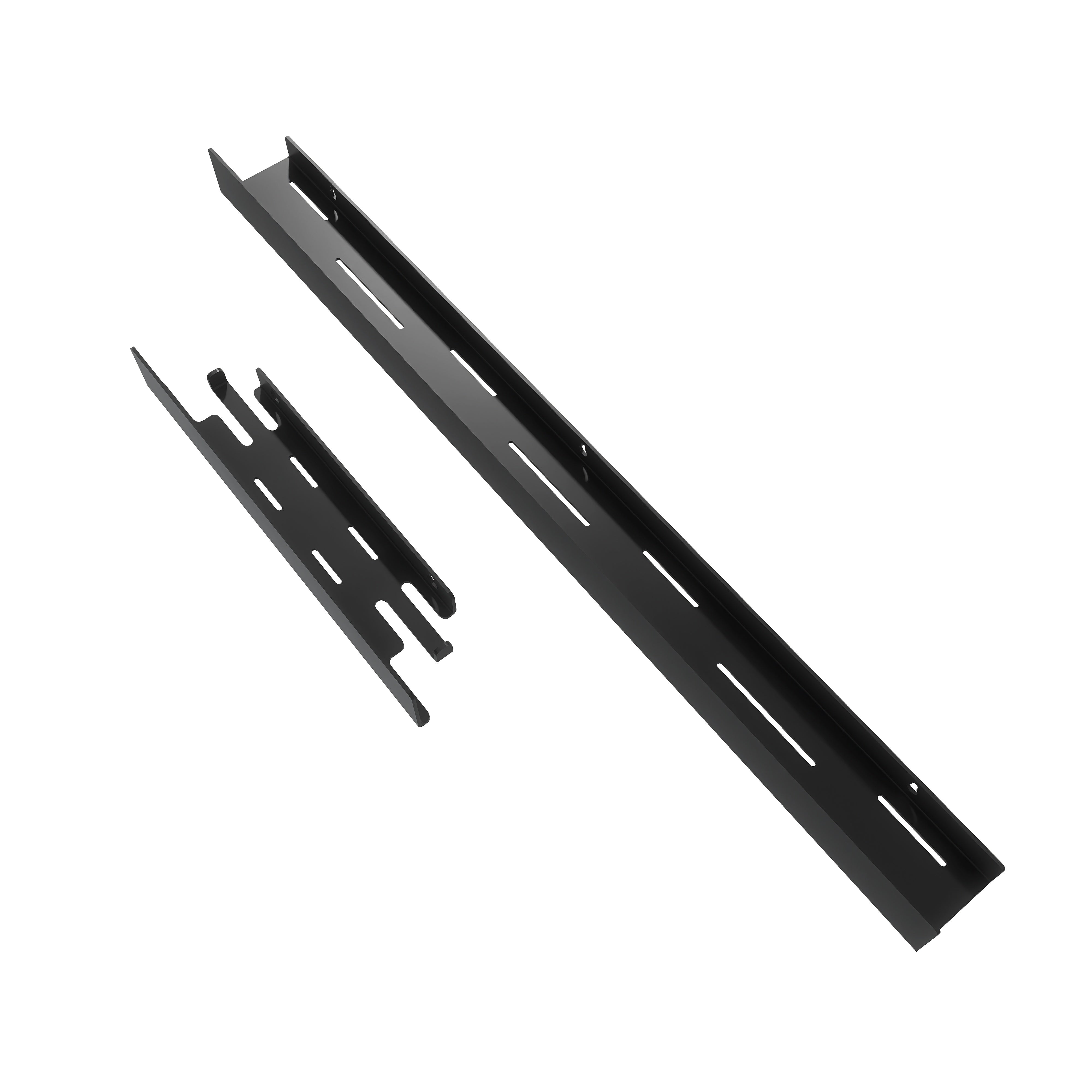 Polița LINE 5 din aluminiu cu agățătoare pentru prosoape pe ambele părți