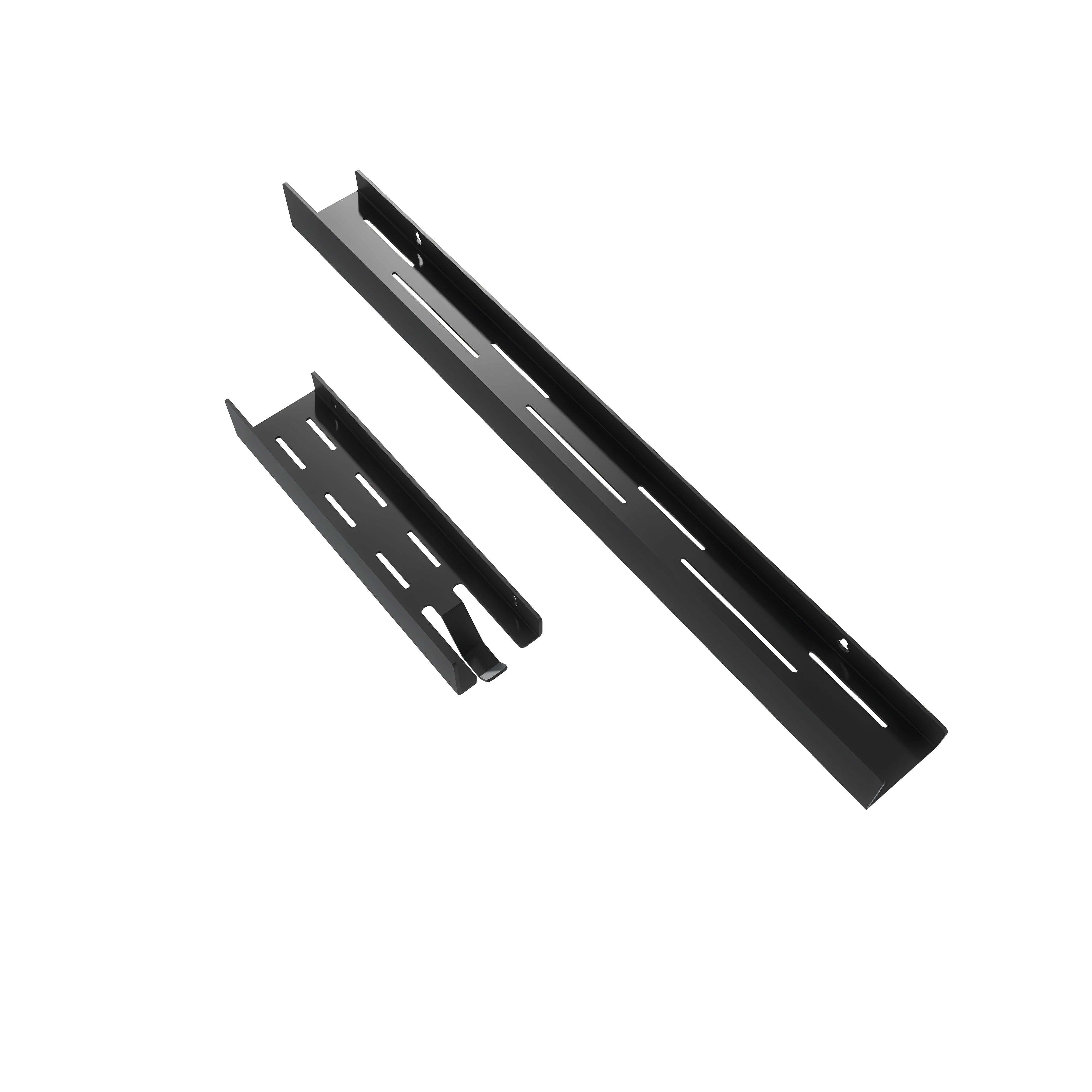 Poliţă LINE 2 cu agăţătoare prosop montată pe perete alb