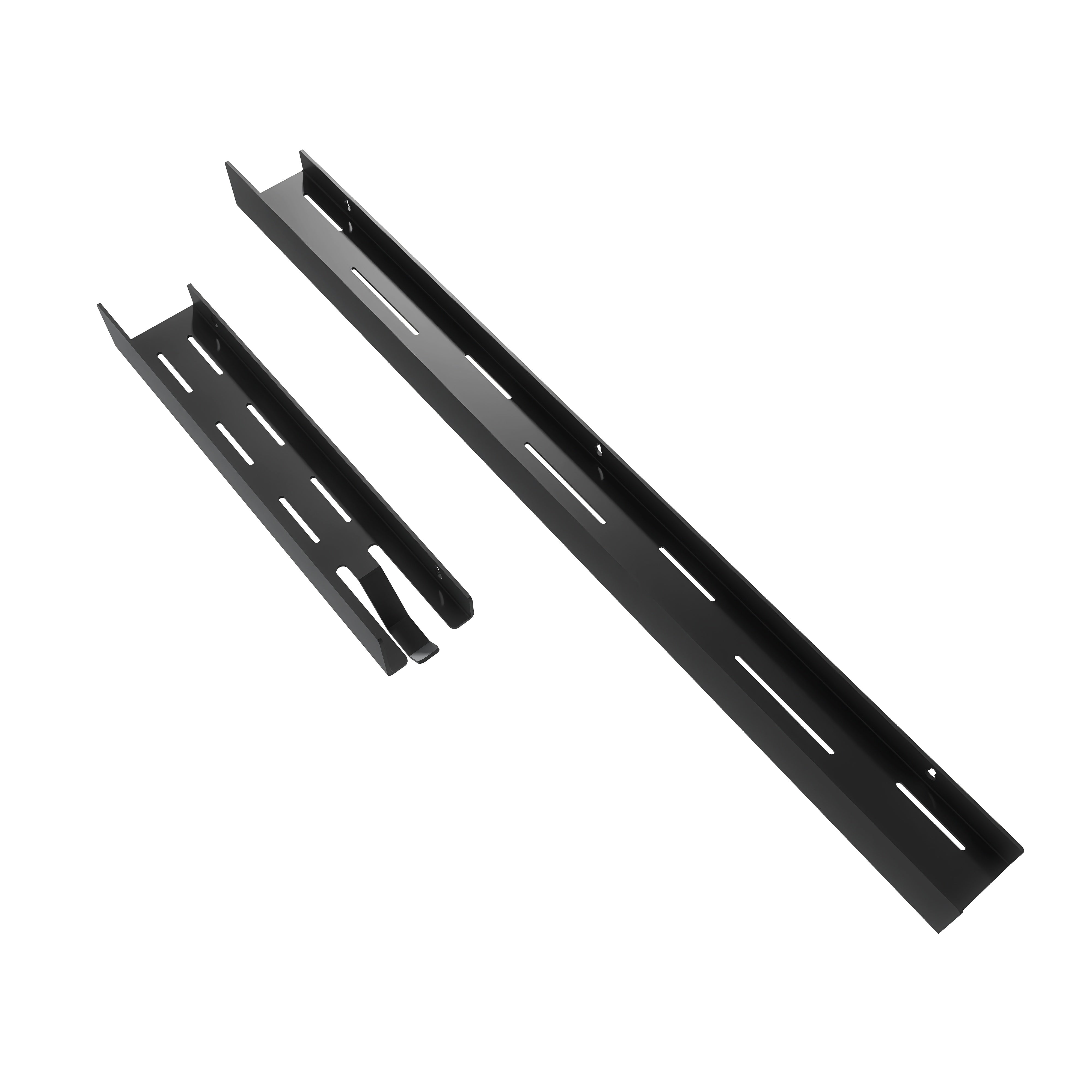 Poliţă metalică LINE 2 cu suport prosop integrat, montaj pe perete