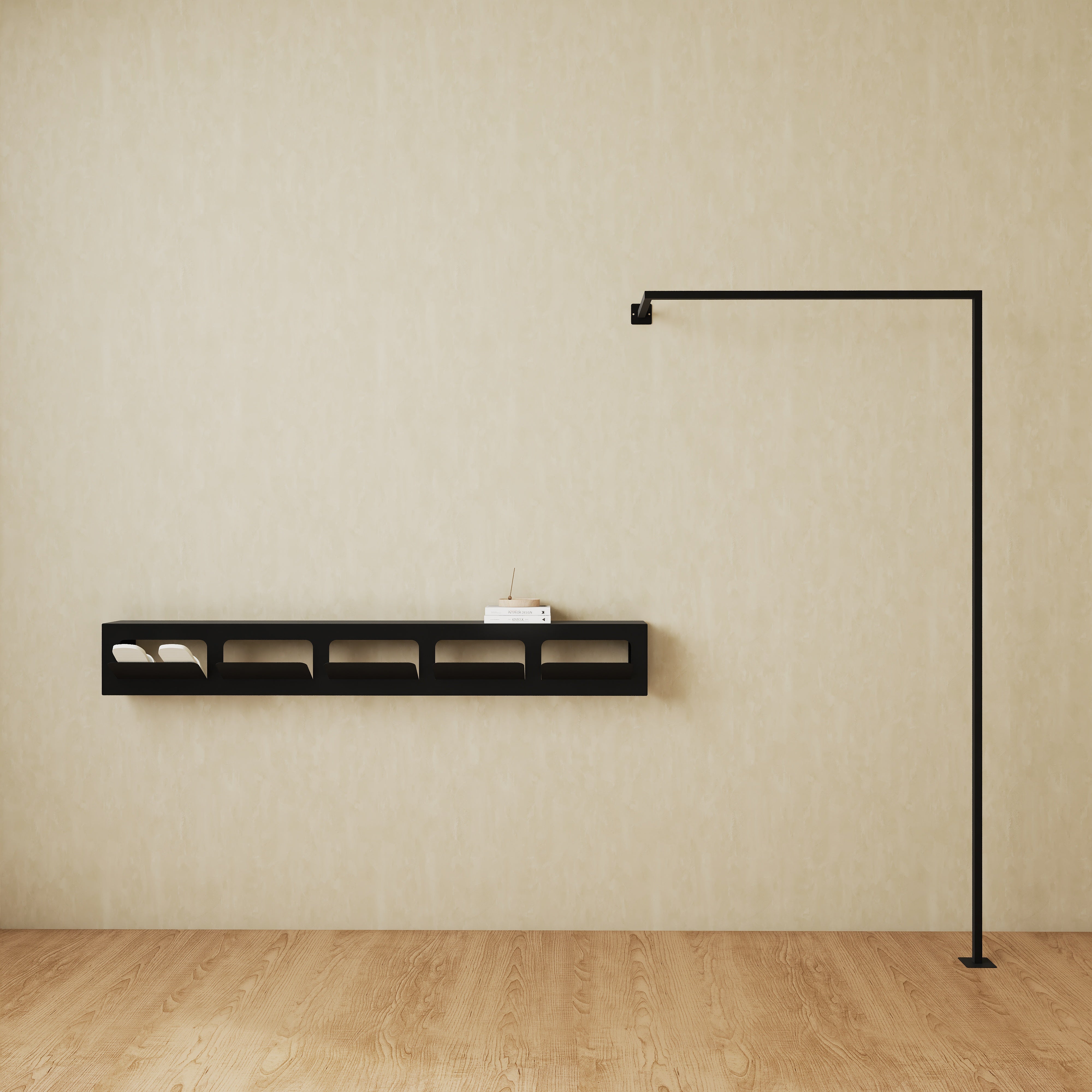 Set pantofar SOLE 2 și cuier TP1 - simplitate și rafinament, design minimalist cu linii curate, funcționalitate pentru hol modern