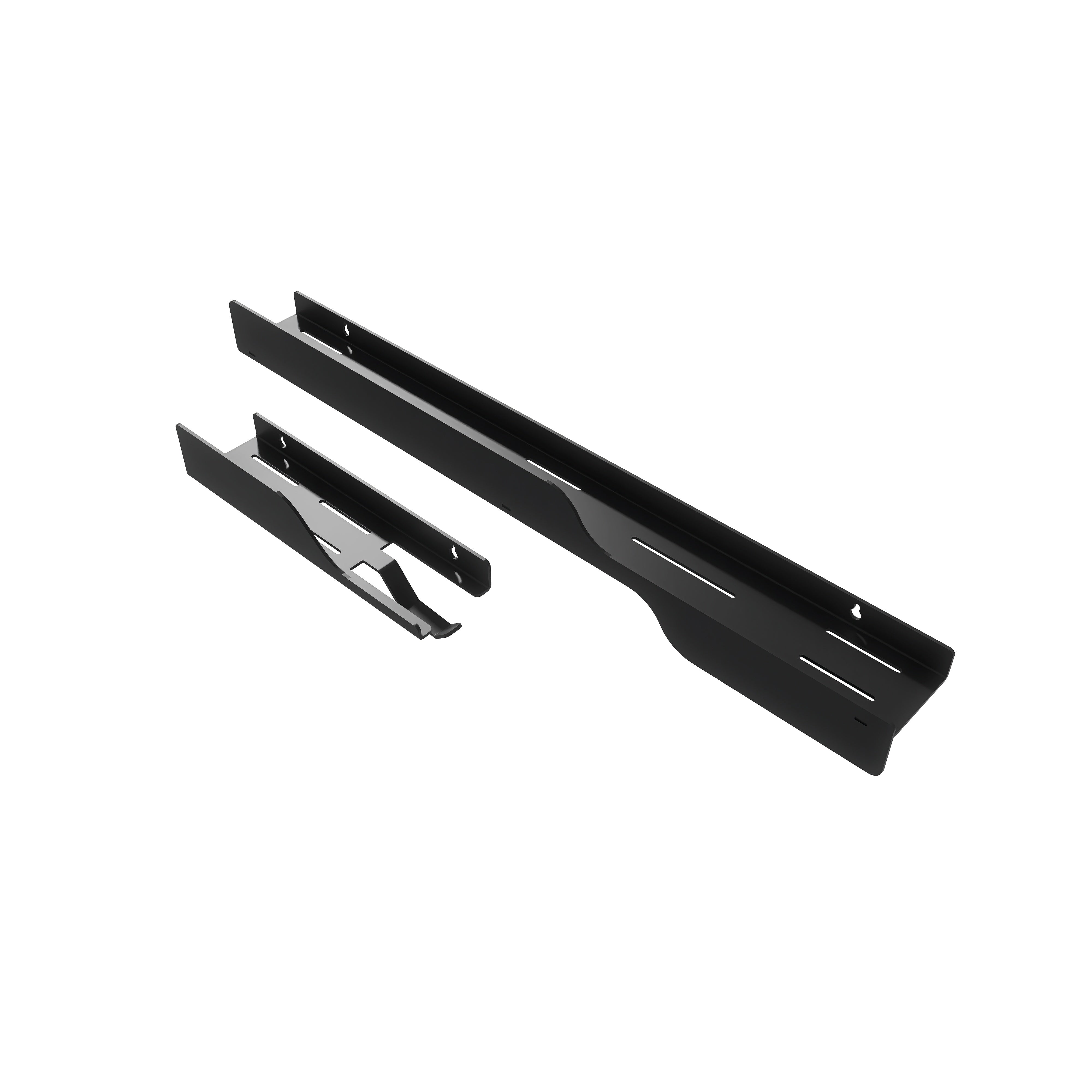 Polița de baie WAVE 2 30cm cu agățătoare prosop, design minimalist aluminiu