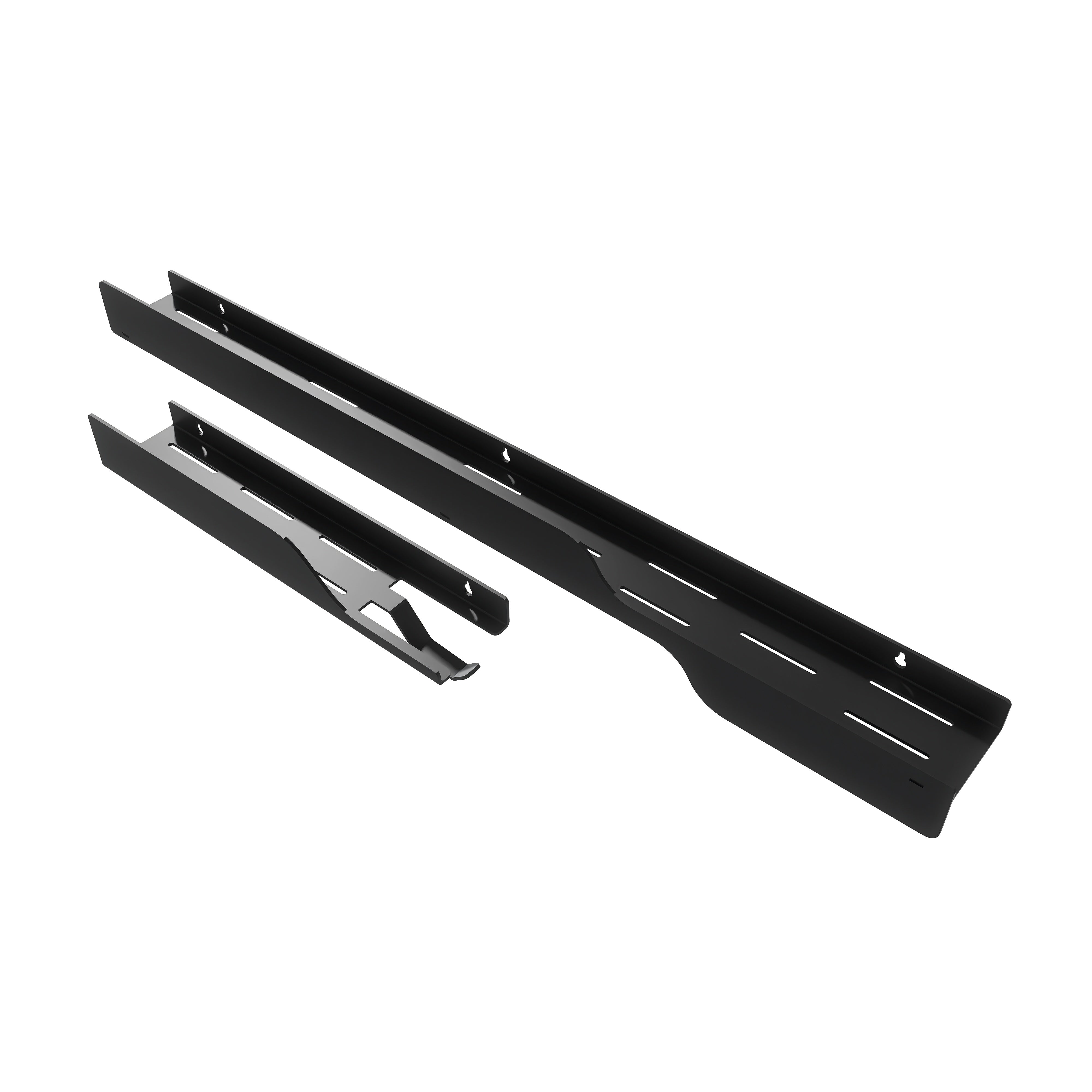 Polița de baie WAVE 2 40cm cu agățătoare prosop, design minimalist aluminiu