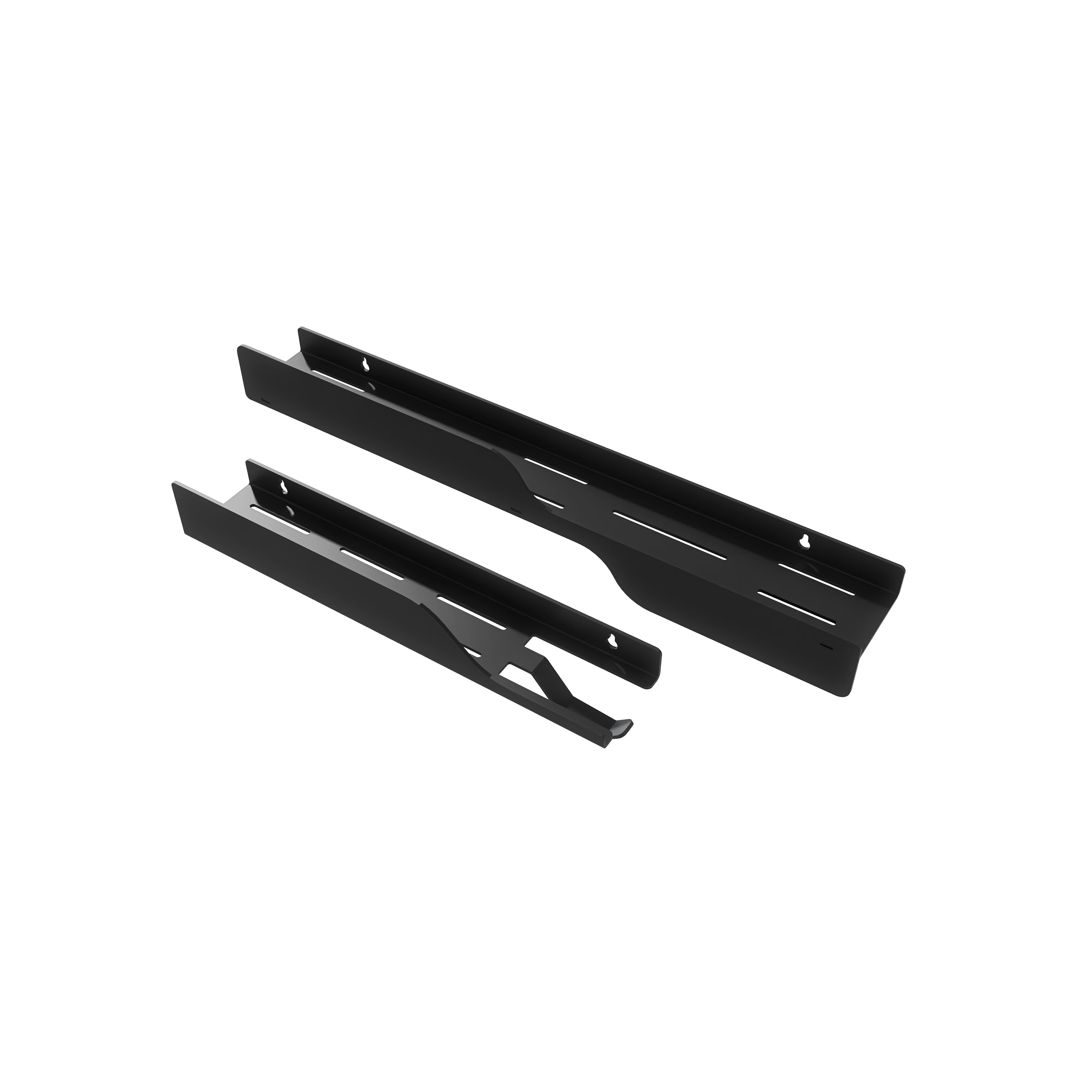 Polița de baie WAVE 2 40cm cu agățătoare prosop, design minimalist aluminiu