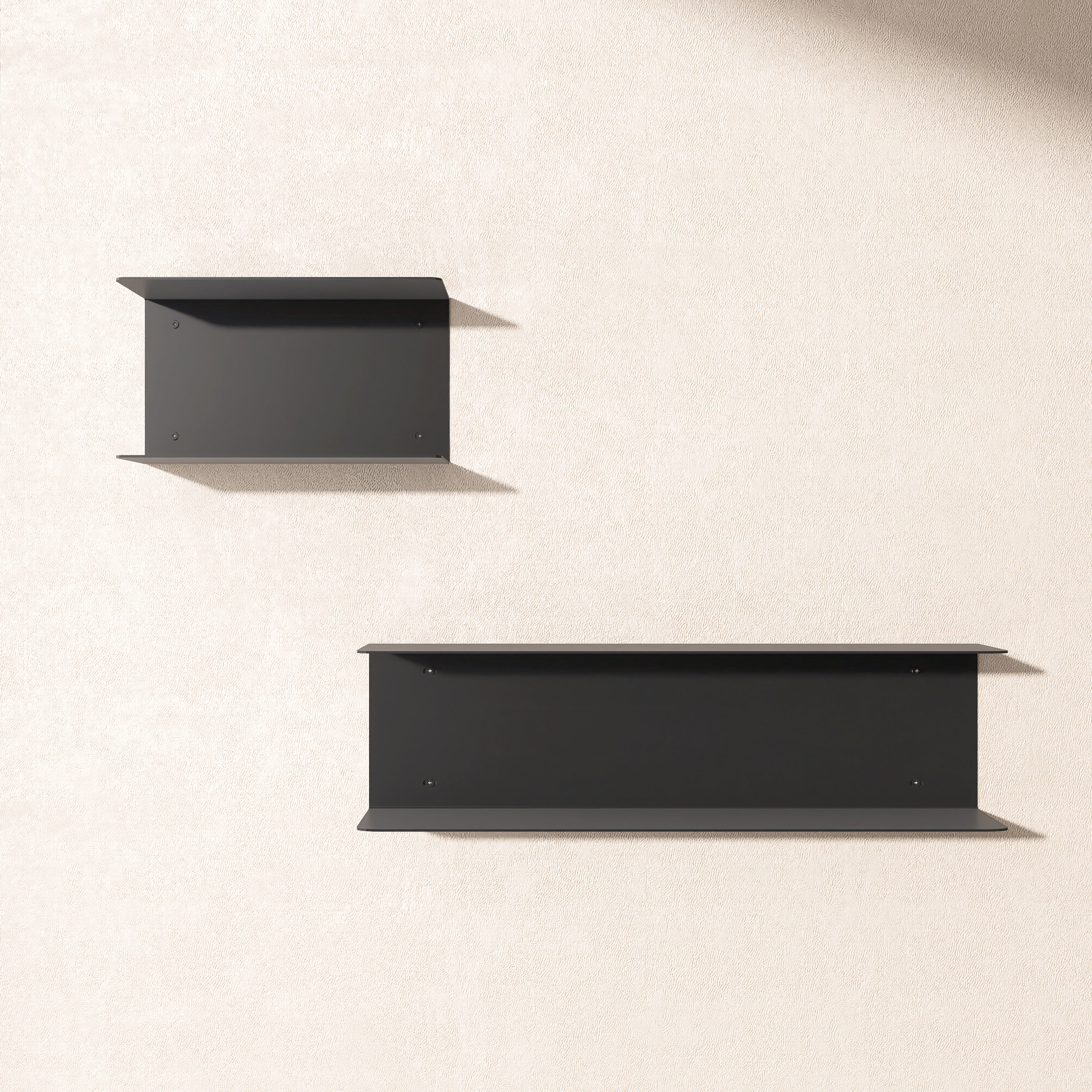 Etajera universala U-Shelf din aluminiu, design minimalist in forma de U, vopsita electrostatic, ideala pentru carti si obiecte decorative