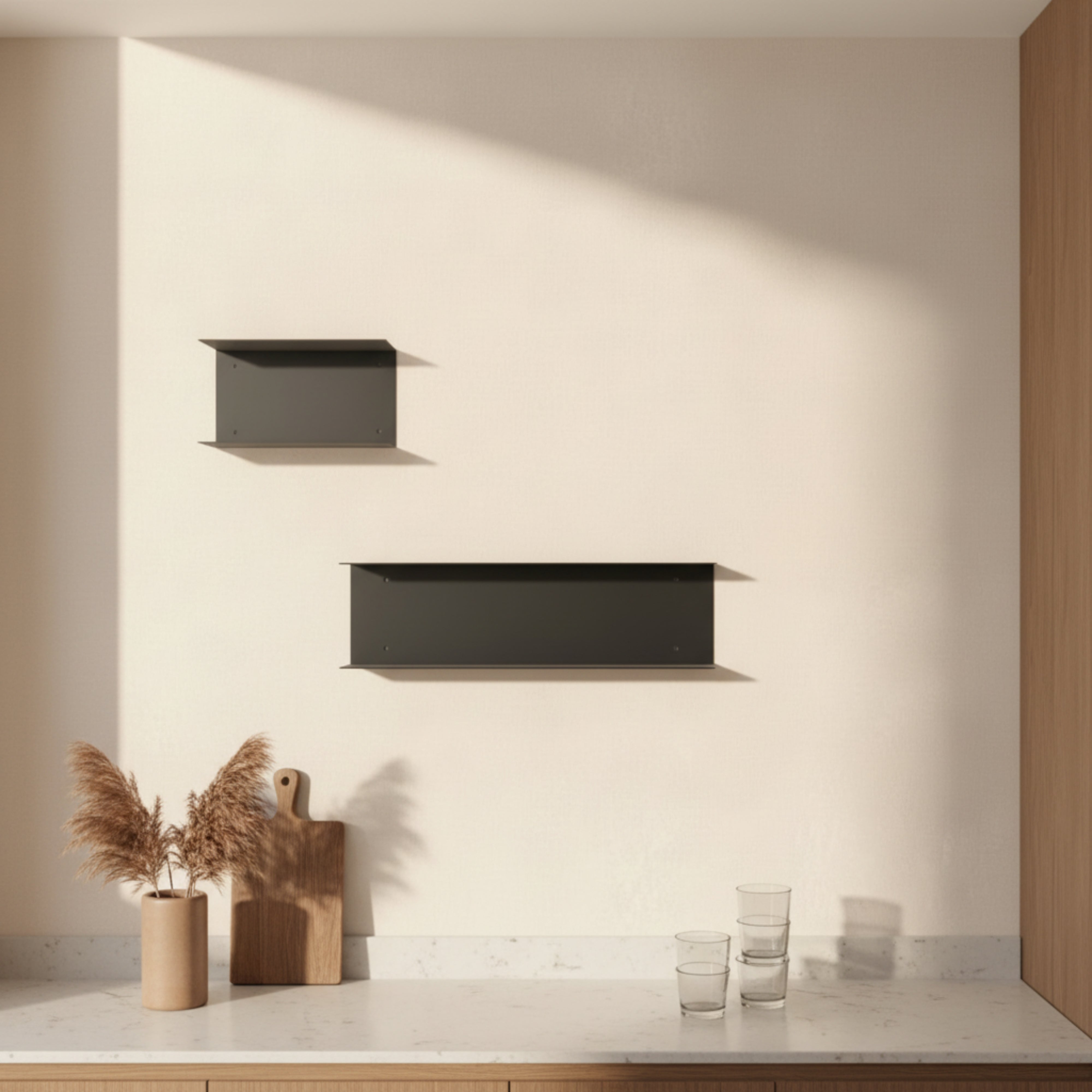 Set de două etajere, ideale pentru organizare in bucătărie sau alte spații ale casei