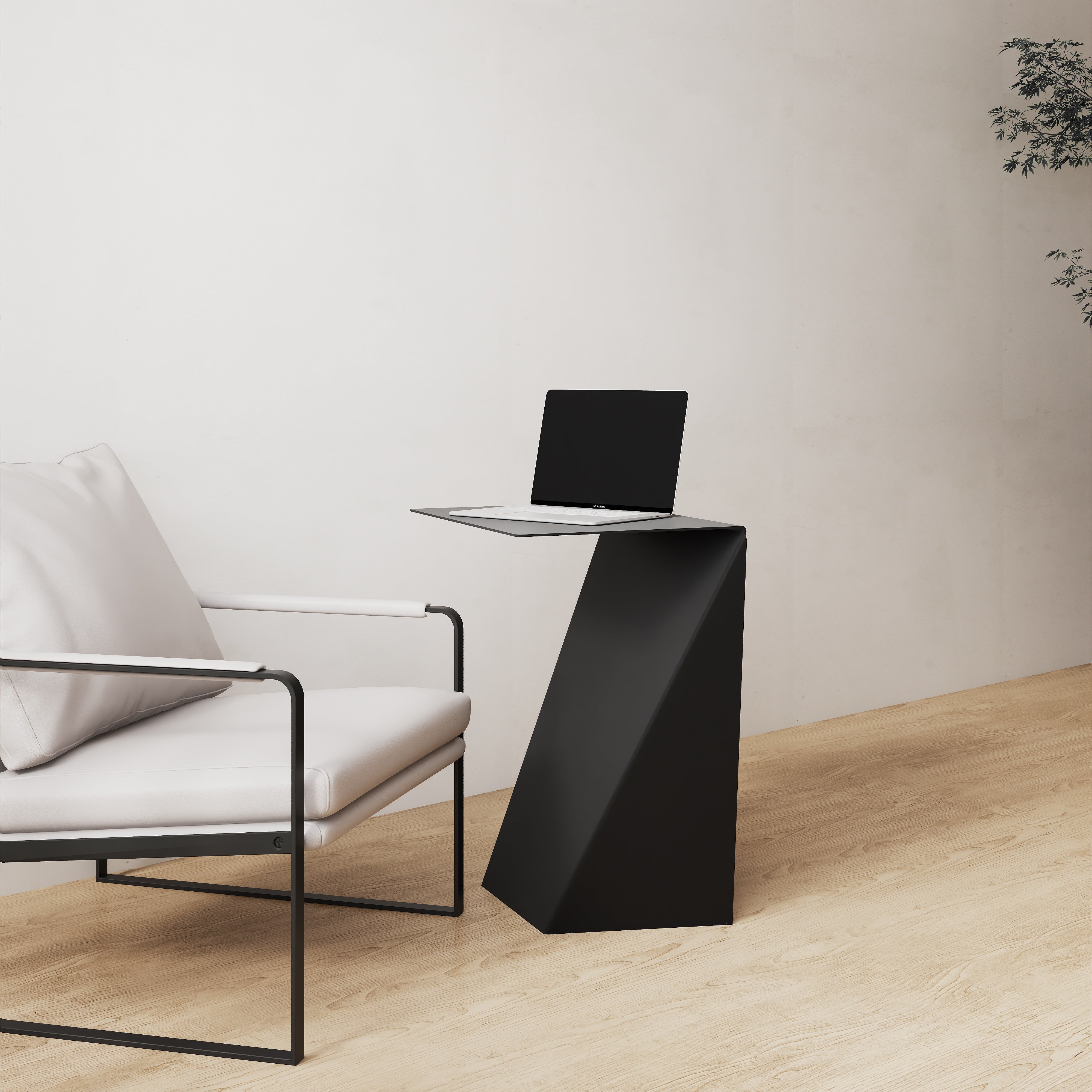 Birou SWEETY design modern - finisaj negru texturat, perfect pentru studiu
