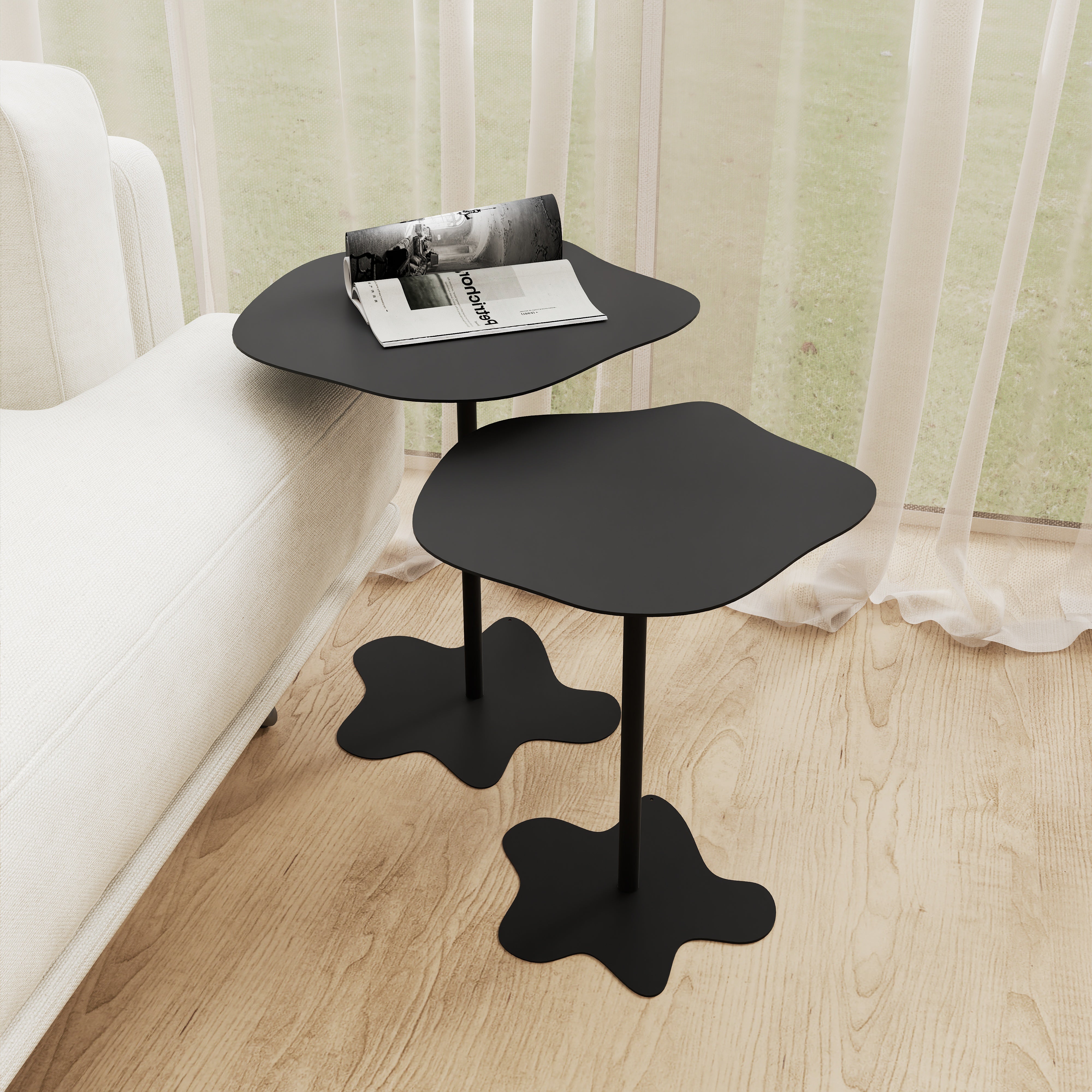 Set masute metalice WAVE M+L