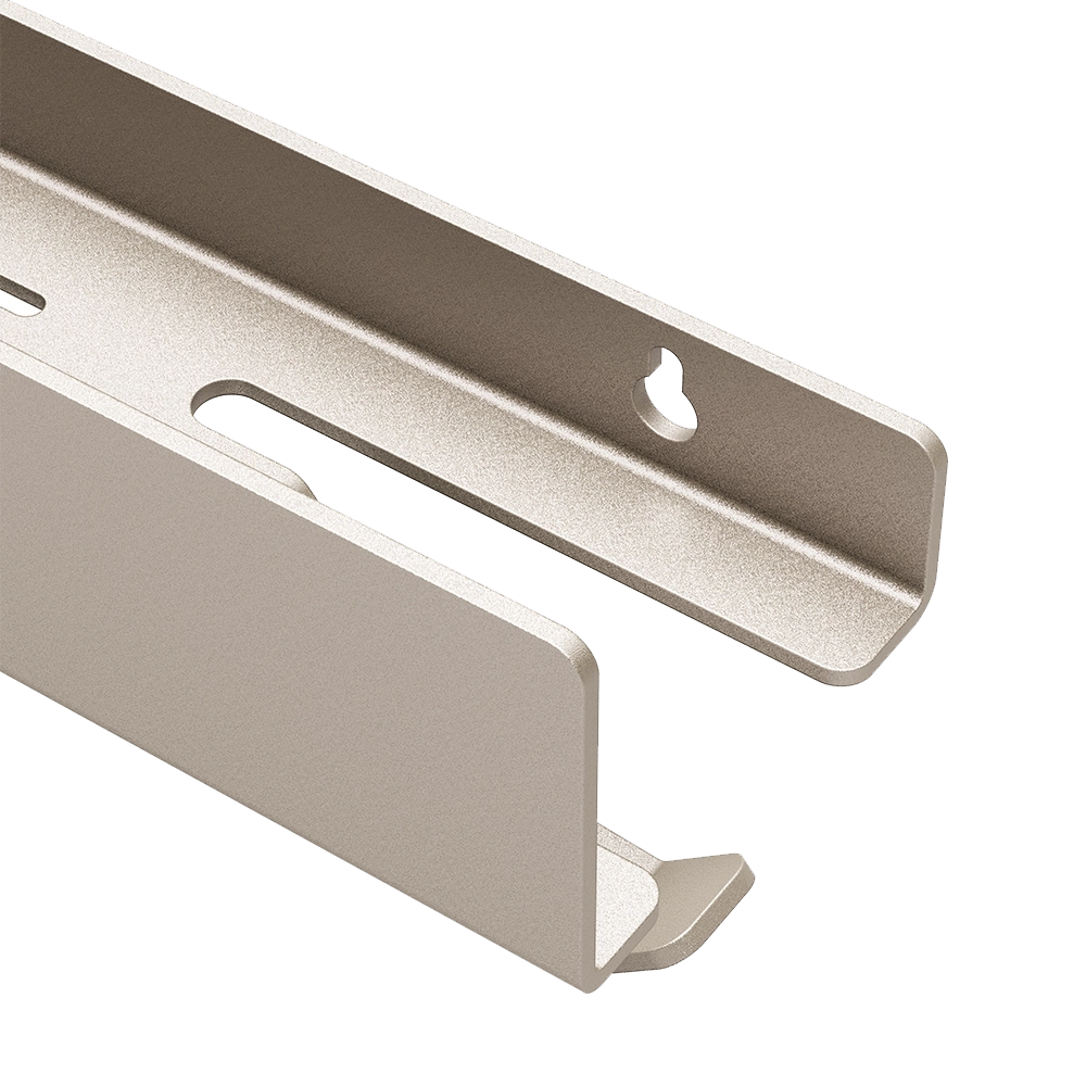 Polita metalica de baie LINE 2 – raft elegant din aluminiu, ideal ca etajera si suport pentru prosoape si produse de igiena, perfect pentru o baie ordonata si moderna.

