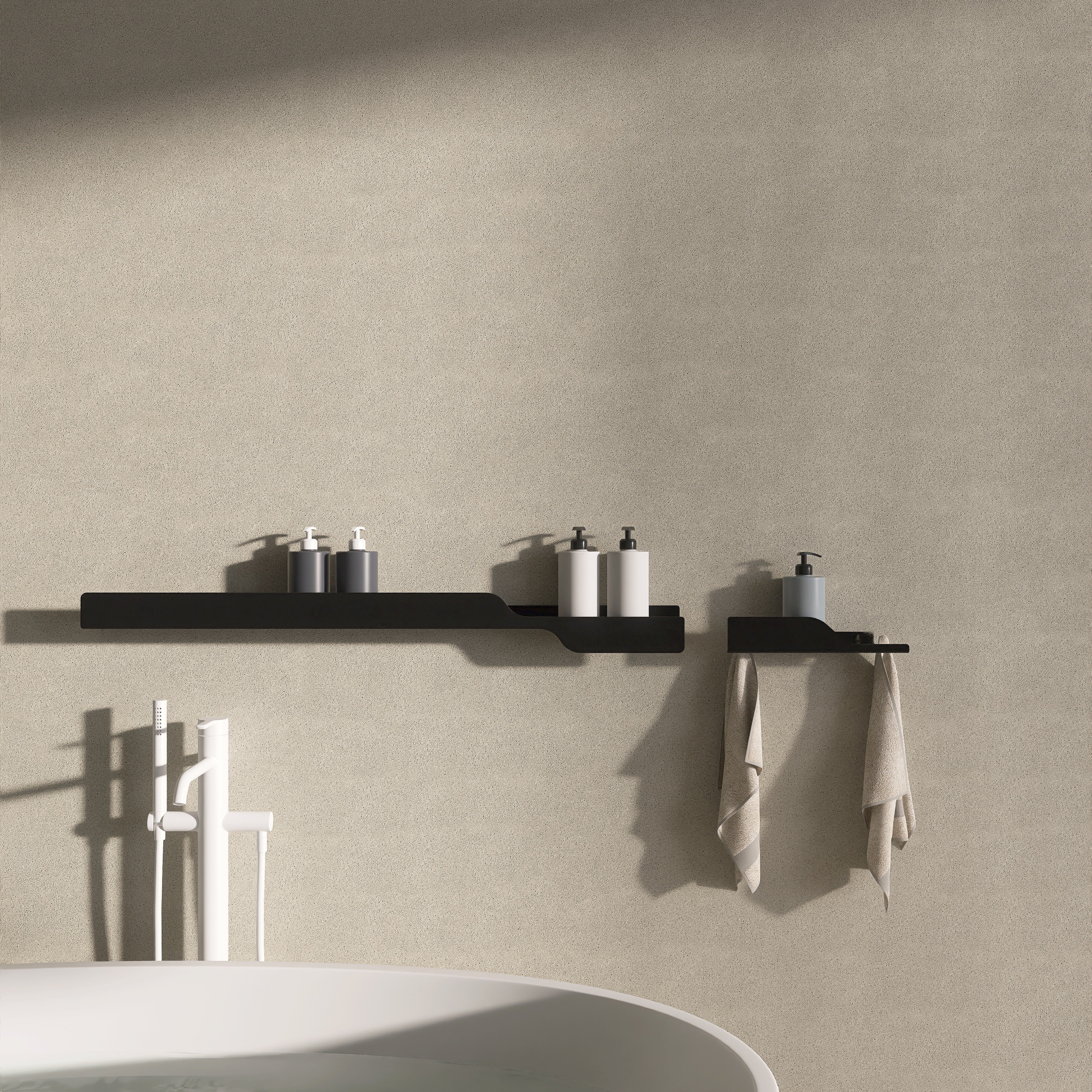 Set polite de baie WAVE 9 30+100cm