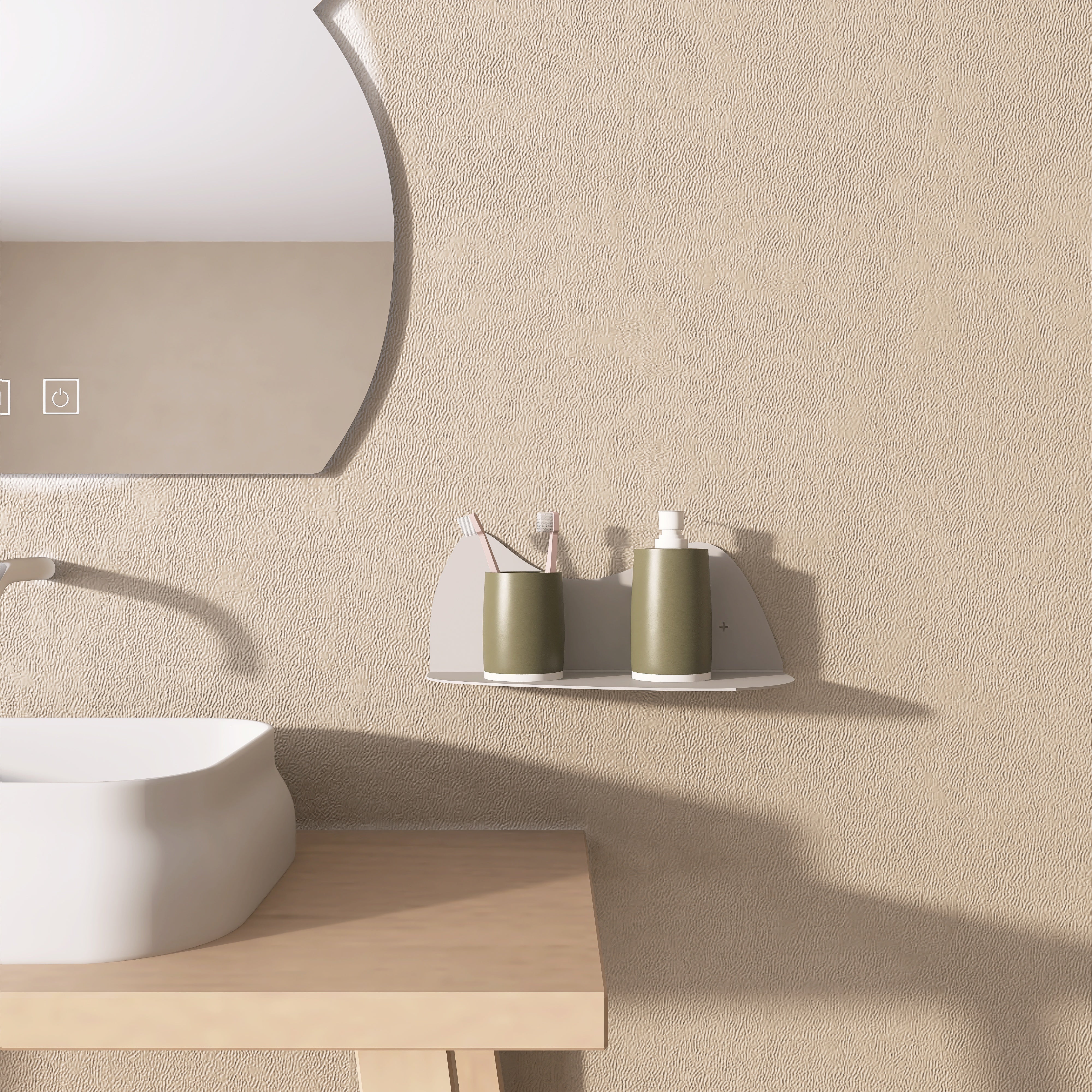 Etajeră Norișor metalică pentru camera copilului, baie sau hol vopsită electrostatic