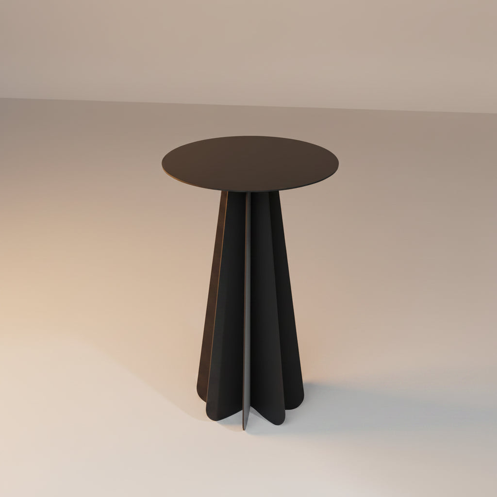 Măsuța VORTEX – măsuță de cafea cu design sculptural și structură metalică powder-coated