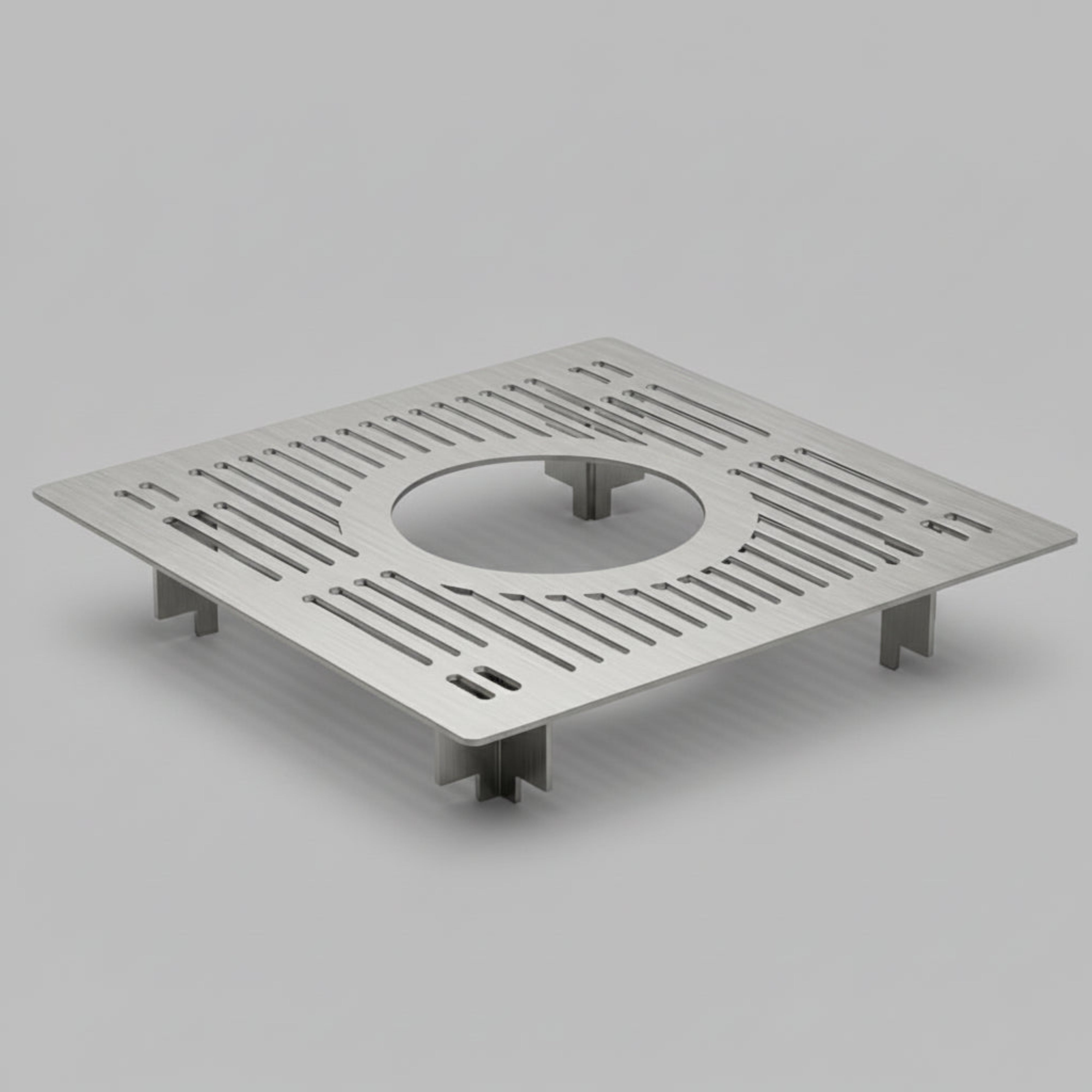 Grătar din inox cu spațiu pentru ceaun - mono 