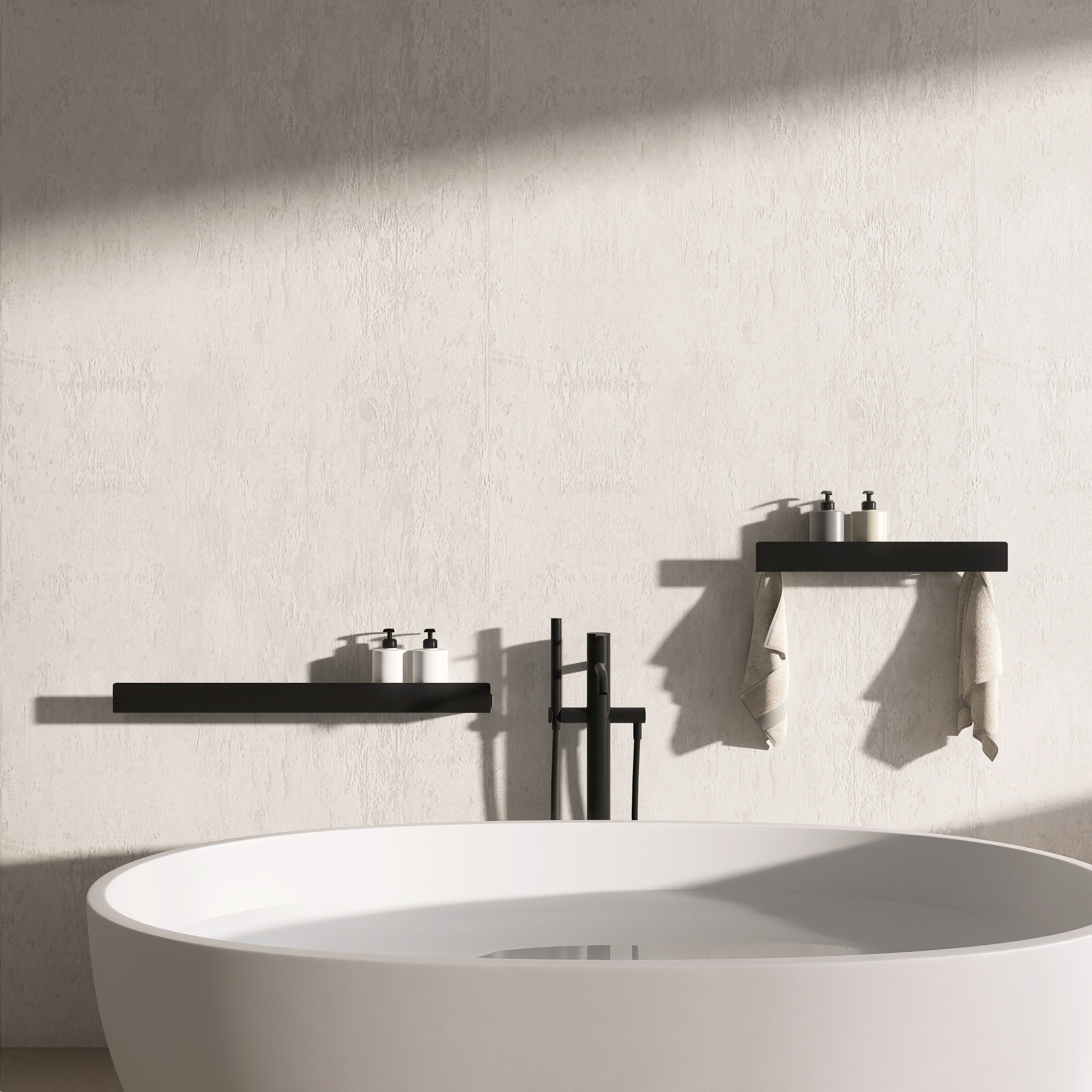 Set polite de baie LINE 11 50+75 cm