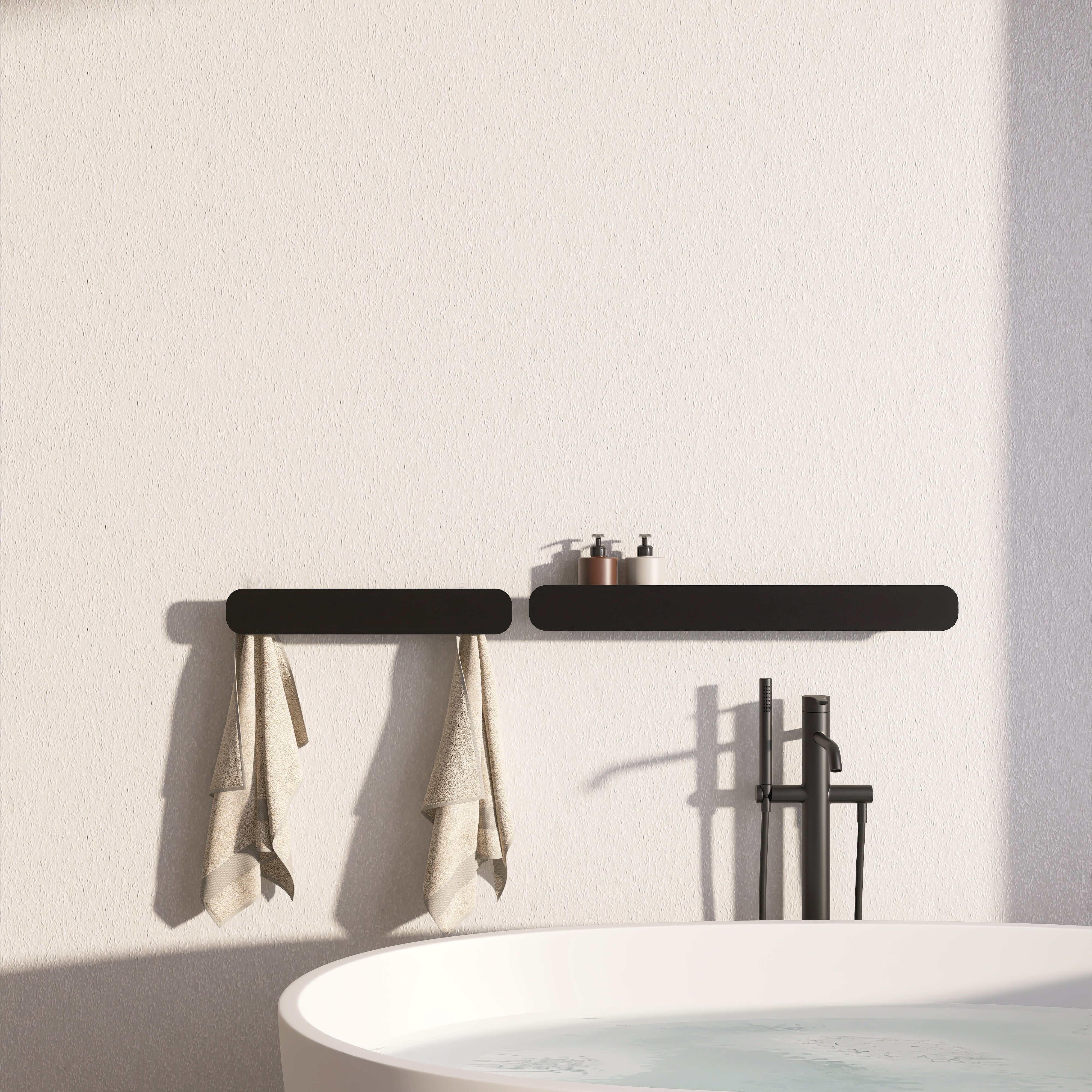 HIDE 11 Bathroom Shelf Set – 50 + 75 cm