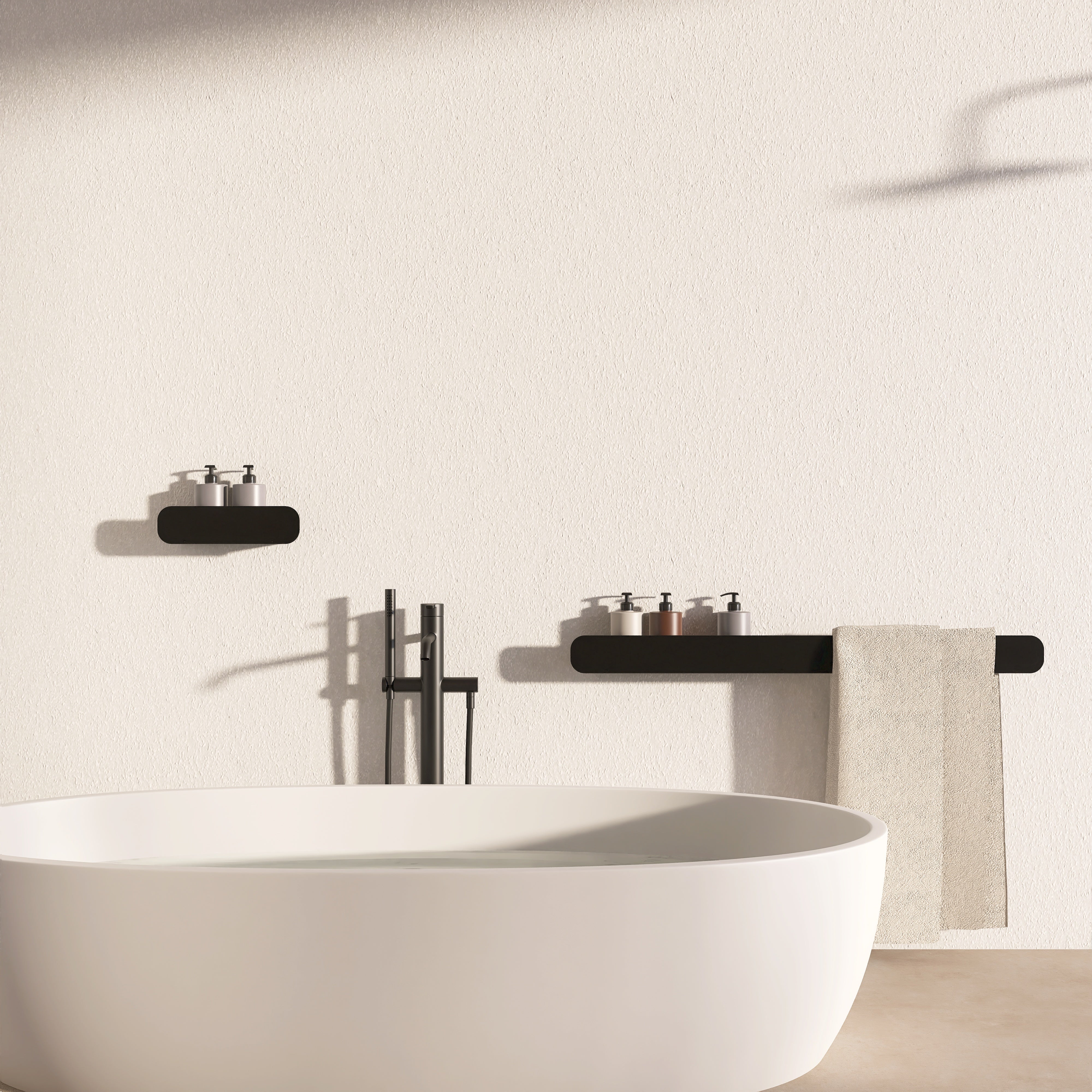 HIDE 2 Bathroom Shelf Set – 30 + 100 cm