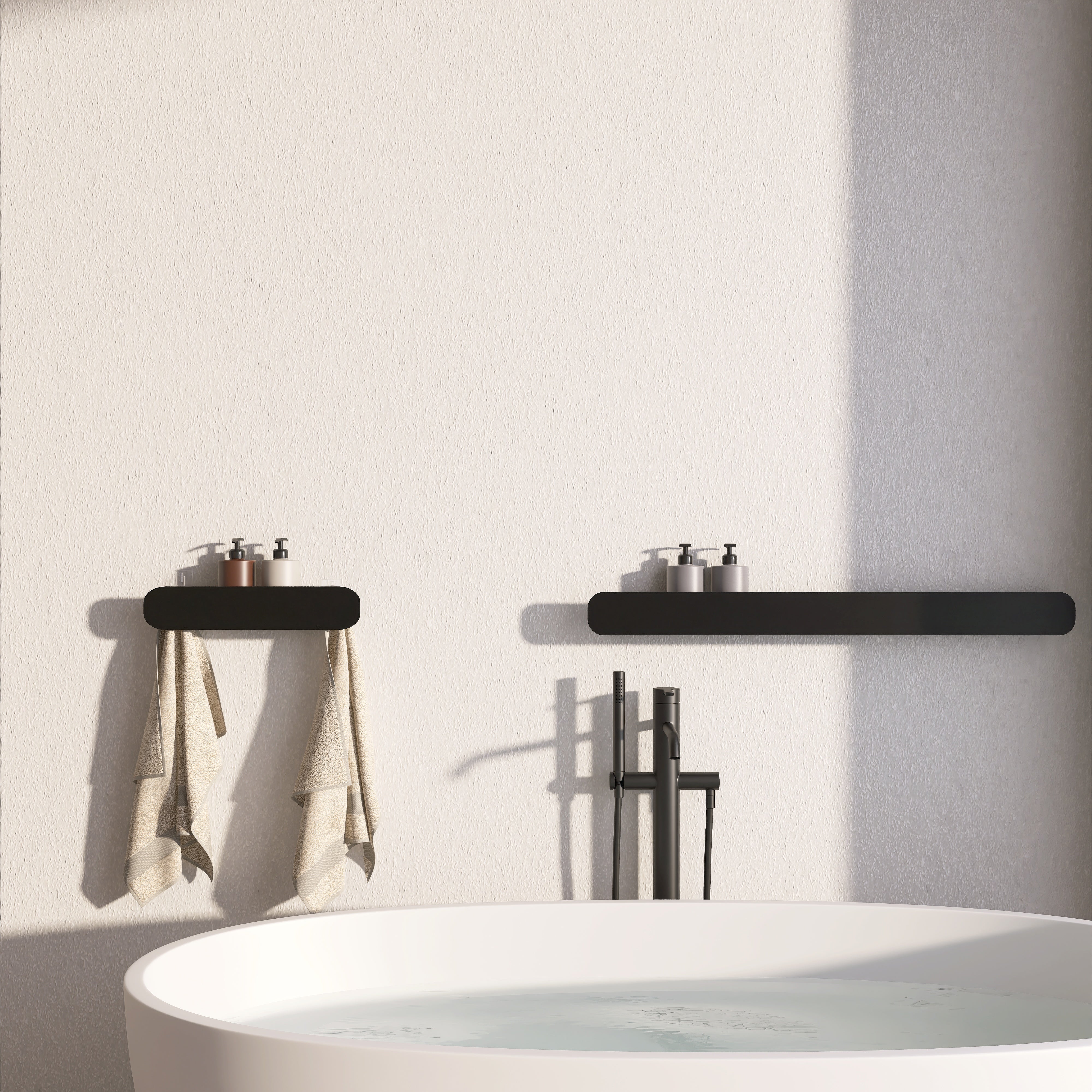 HIDE 12 Bathroom Shelf Set – 40 + 90 cm