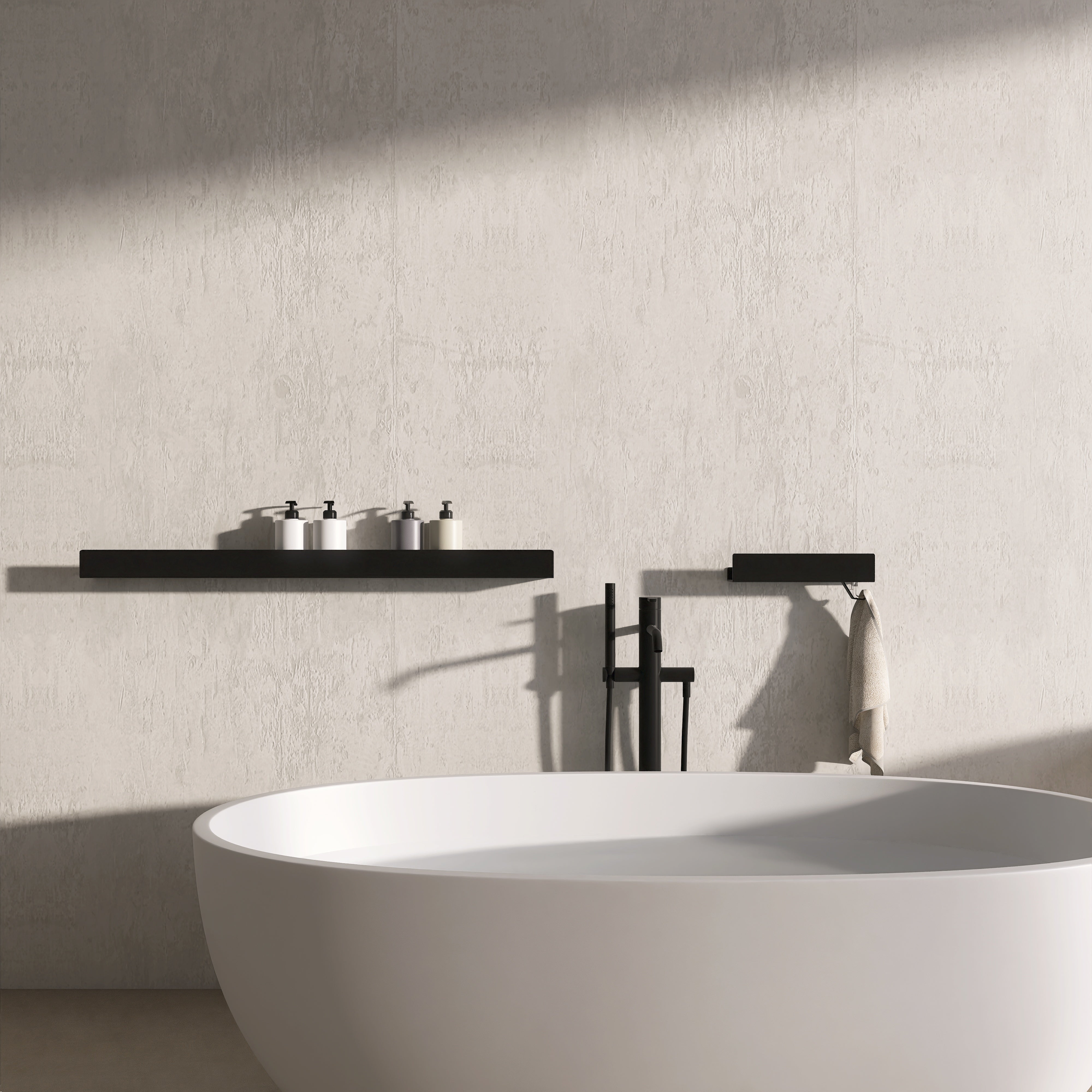 Set polite de baie LINE 7 30+100 cm