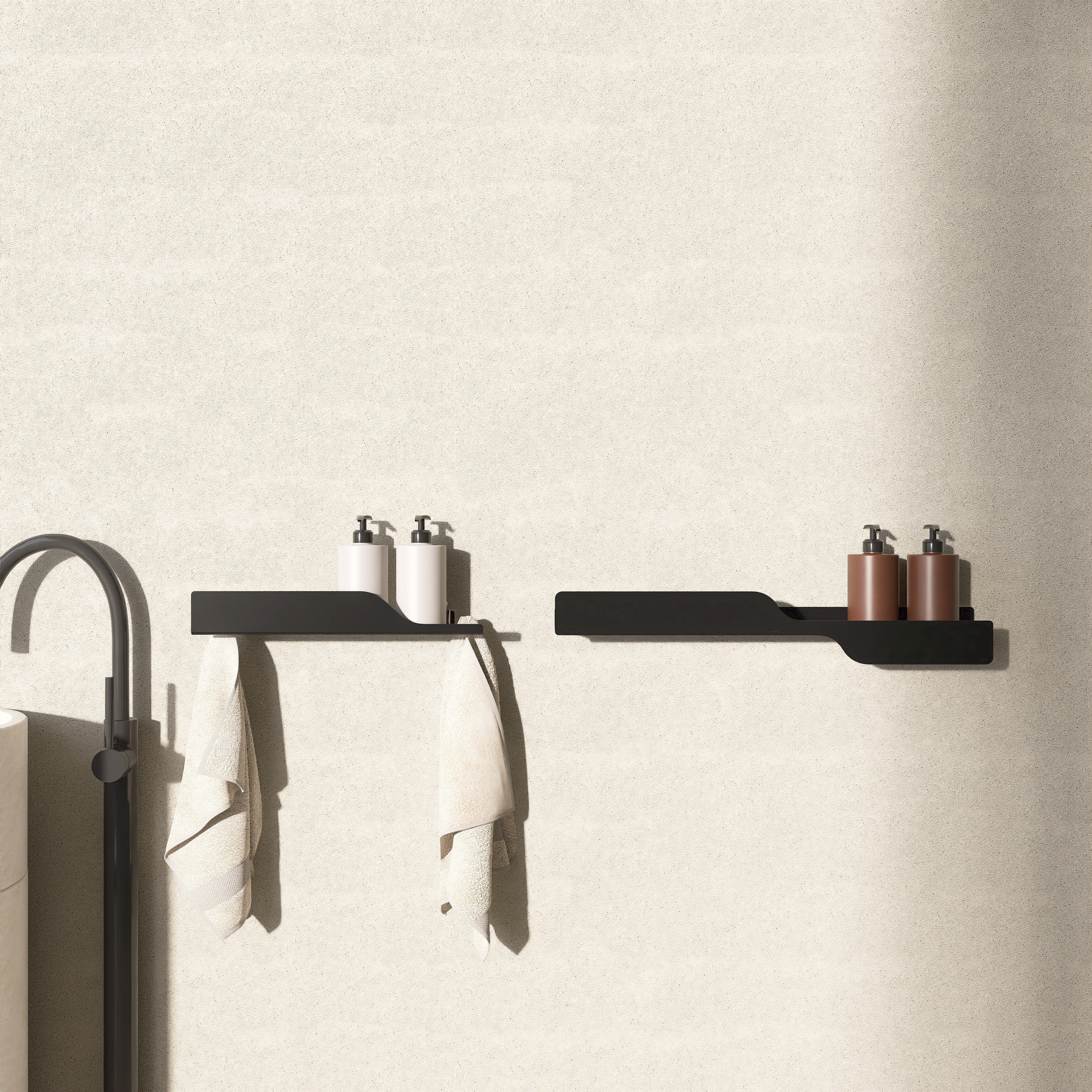 Set polite de baie WAVE 10 40+60cm